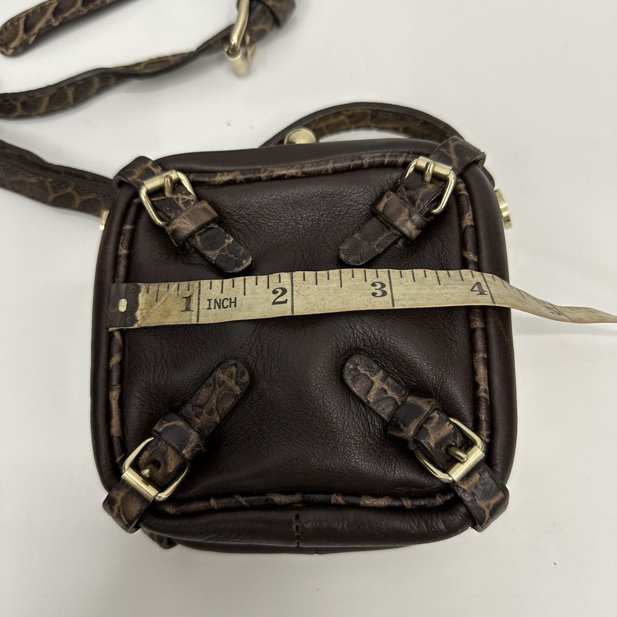 Celine ‼️YES‼️ AUTHENTIC CELINE LEATHER TRUNKETTE MINI CROSSBODY BAG Size ONE SIZE - 15 Thumbnail
