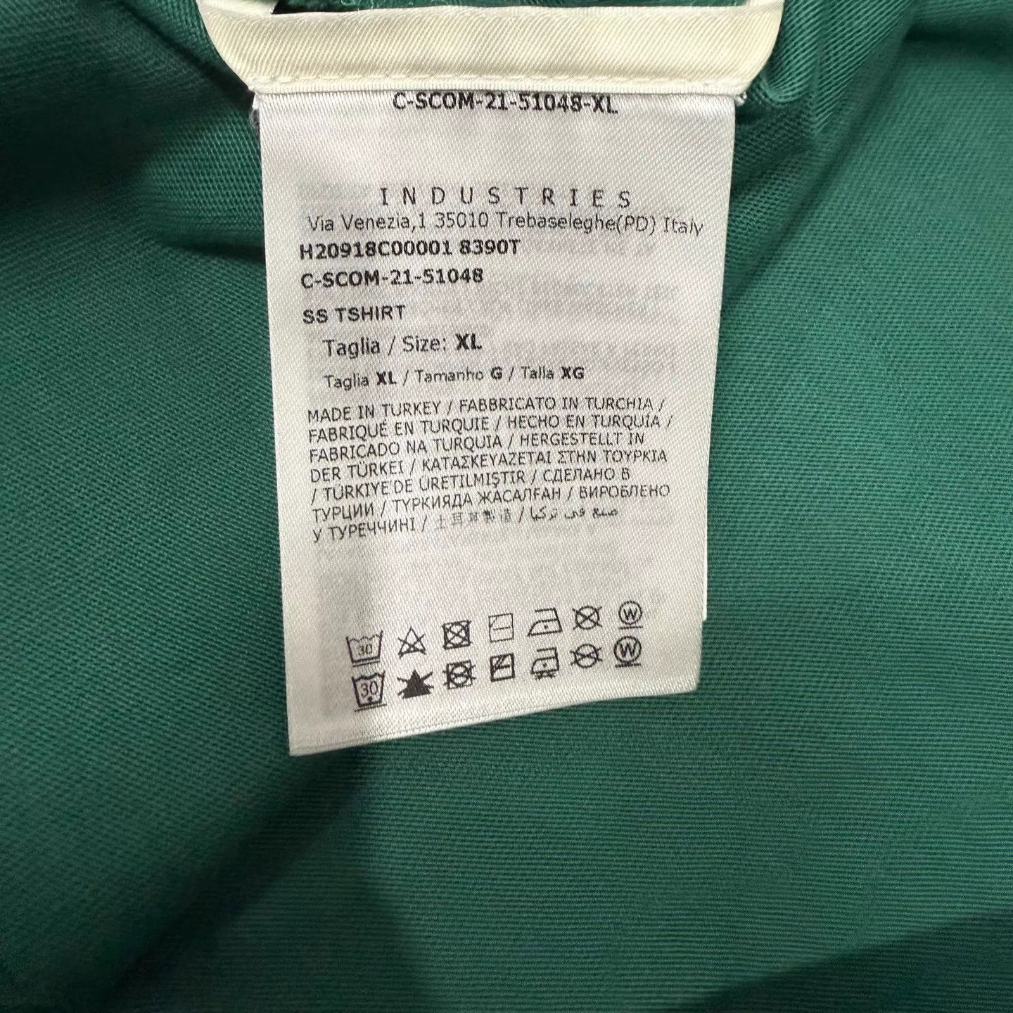 Moncler Moncler Green Big Logo T-Shirt XL Size US L / EU 52-54 / 3 - 4 Thumbnail