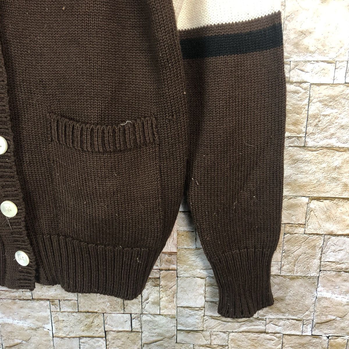 Homespun Knitwear × Japanese Brand Japanese Brand Brown Cardigan Knitwear #A765 Size US M / EU 48-50 / 2 - 8 Thumbnail
