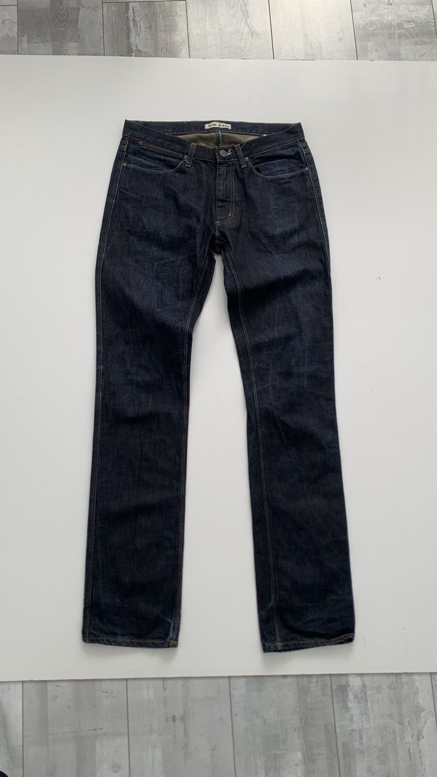 Acne Studios × Designer × Japanese Brand Acne Studios Jeans Navy Blue 31/34 Mens Rare Size US 31 - 1 Thumbnail