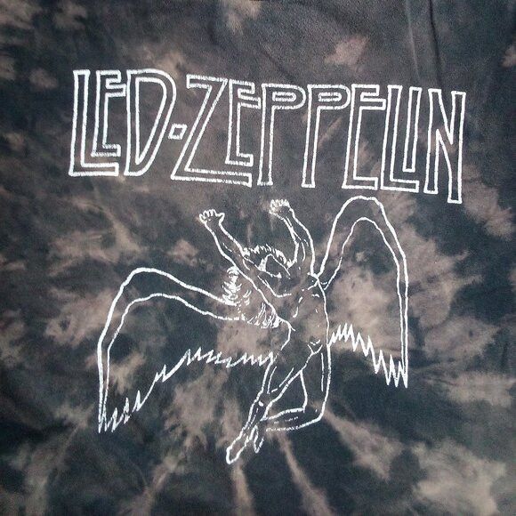 Band Tees × Vintage Vintage Y2K Led Zeppelin Tie Dye T-Shirt Size US XXL / EU 58 / 5 - 1 Thumbnail