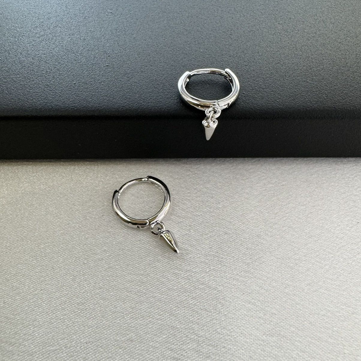 Other Small Geometric Triangle Cone Dangle Drop Earrings for Men Size ONE SIZE - 3 Thumbnail