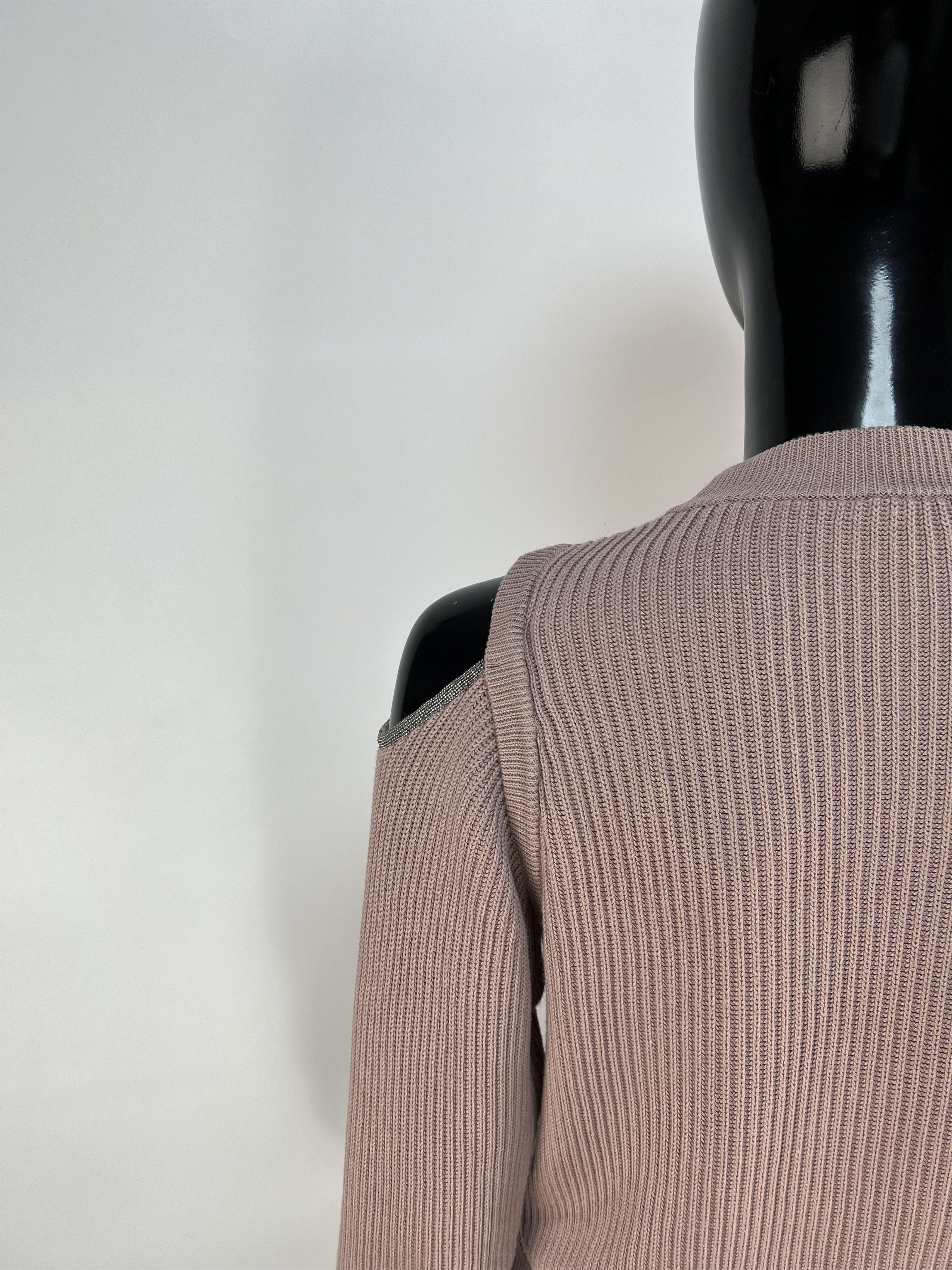 Brunello Cucinelli Brunello Cucinelli Ribbed Cotton Crew Neck Sweater Size 12 Size XS / US 0-2 / IT 36-38 - 12 Thumbnail