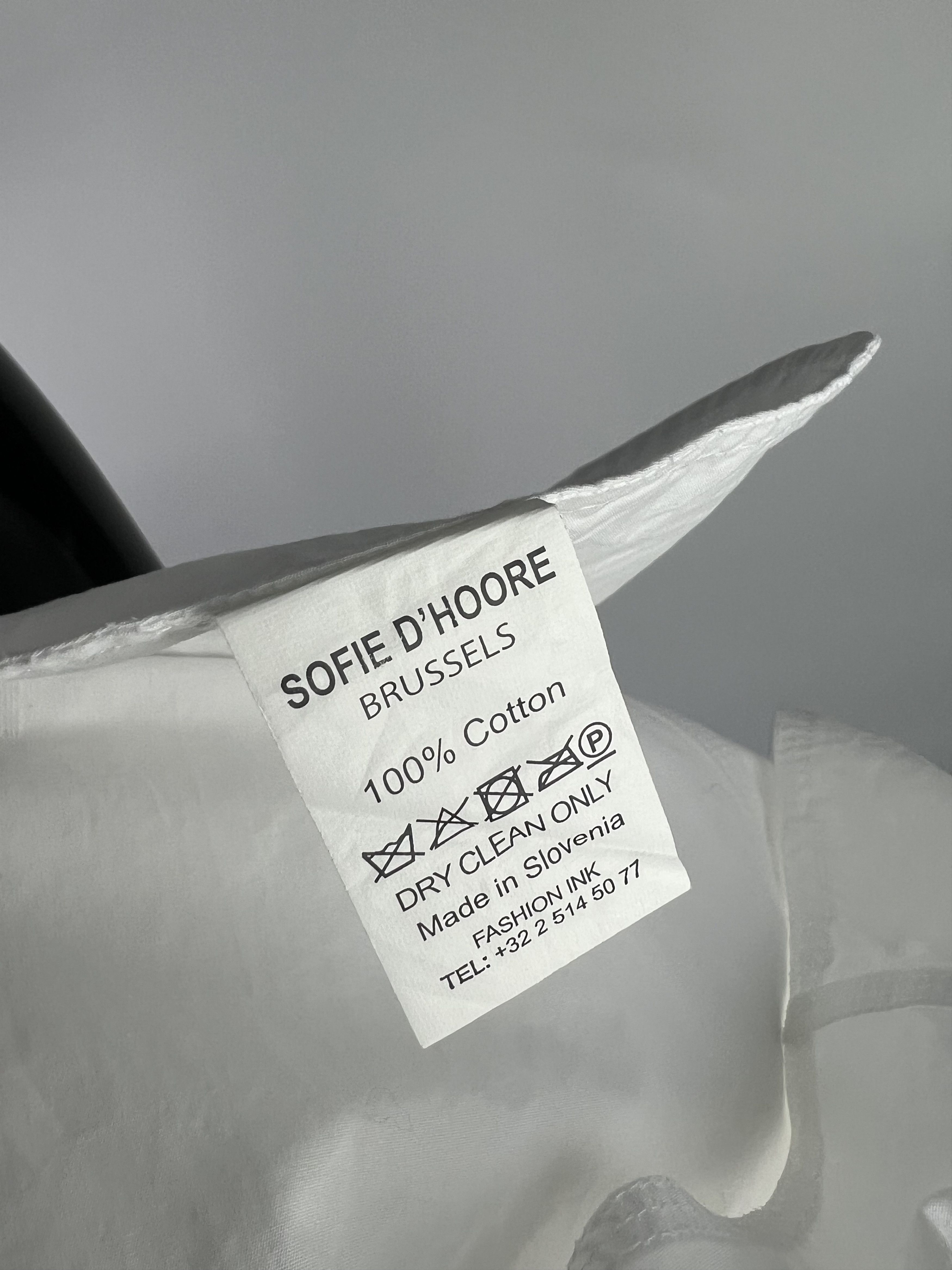 SOFIE D'HOORE Sofie D'Hoore White Cotton Midi Dress Size 34 Size XS / US 0-2 / IT 36-38 - 11 Thumbnail