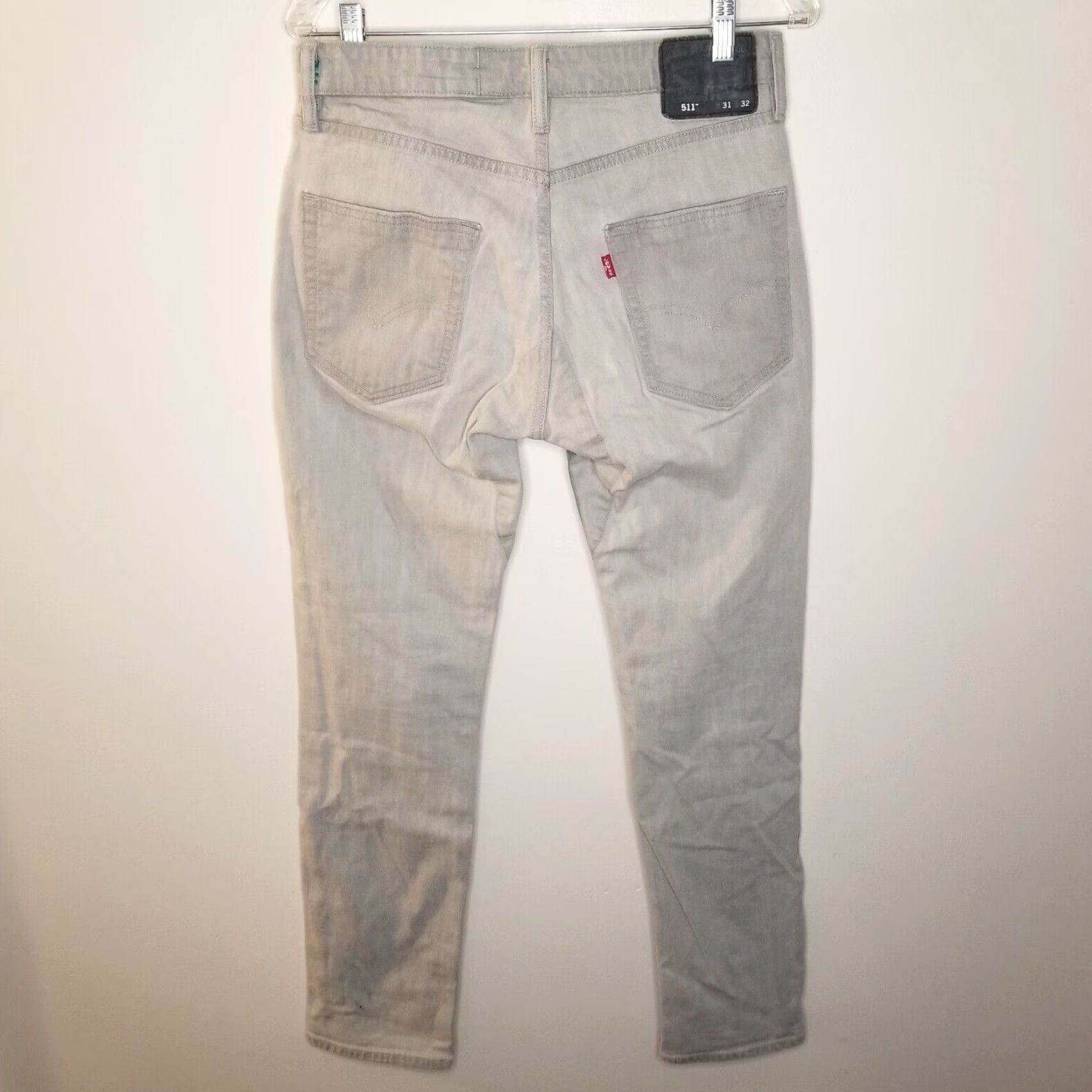 Levi's Levi 511 Mens Straight Gray Jeans Size 31x32 Size US 31 - 5 Thumbnail