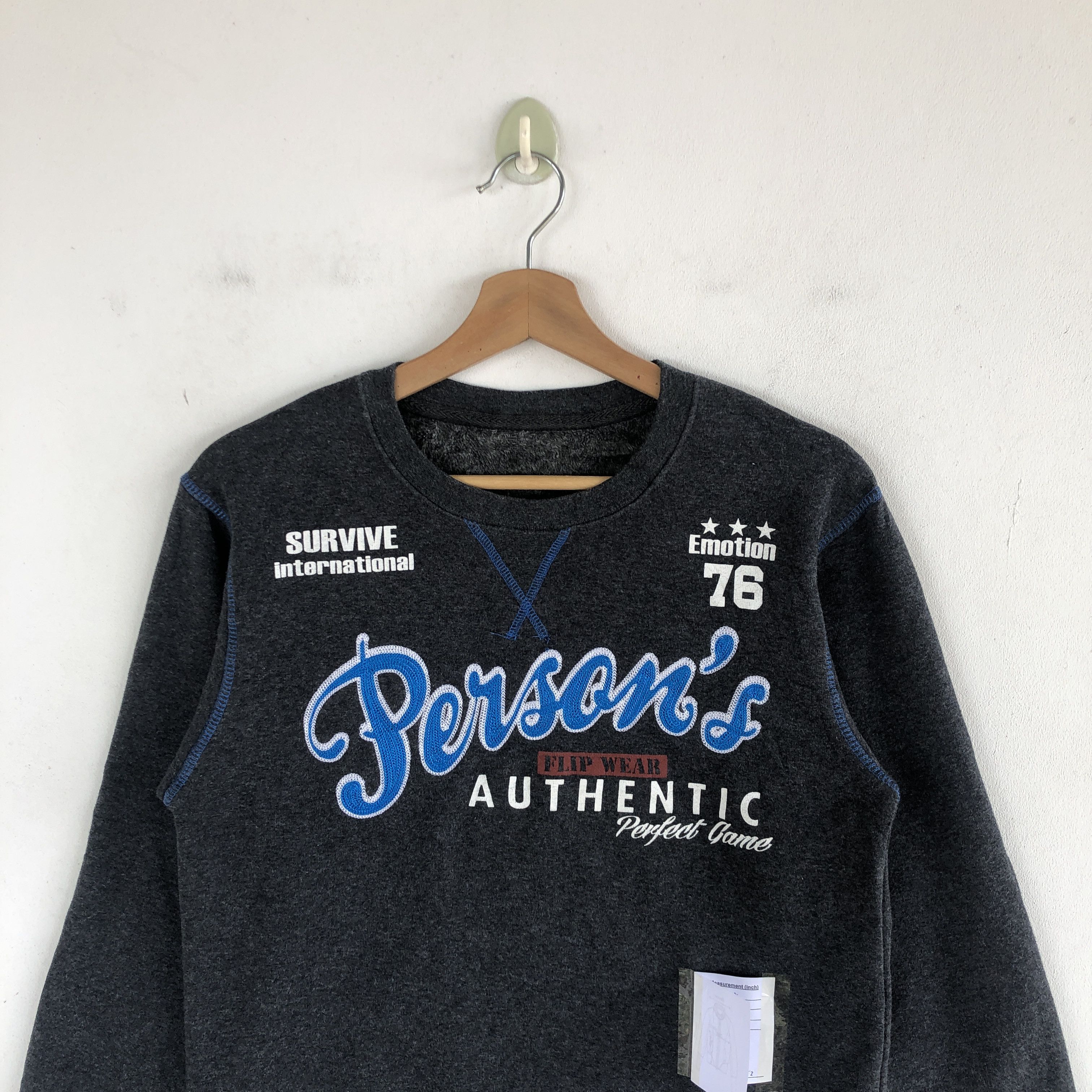 Japanese Brand × Vintage Vintage Japanese Persons Sweater Harajuku Style Sweatshirt Size S / US 4 / IT 40 - 3 Thumbnail