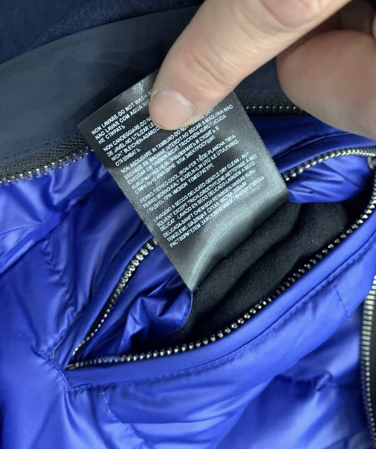 Balenciaga BALENCIAGA Blue Wool Coat with Calfskin Panels Size US XL / EU 56 / 4 - 5 Thumbnail