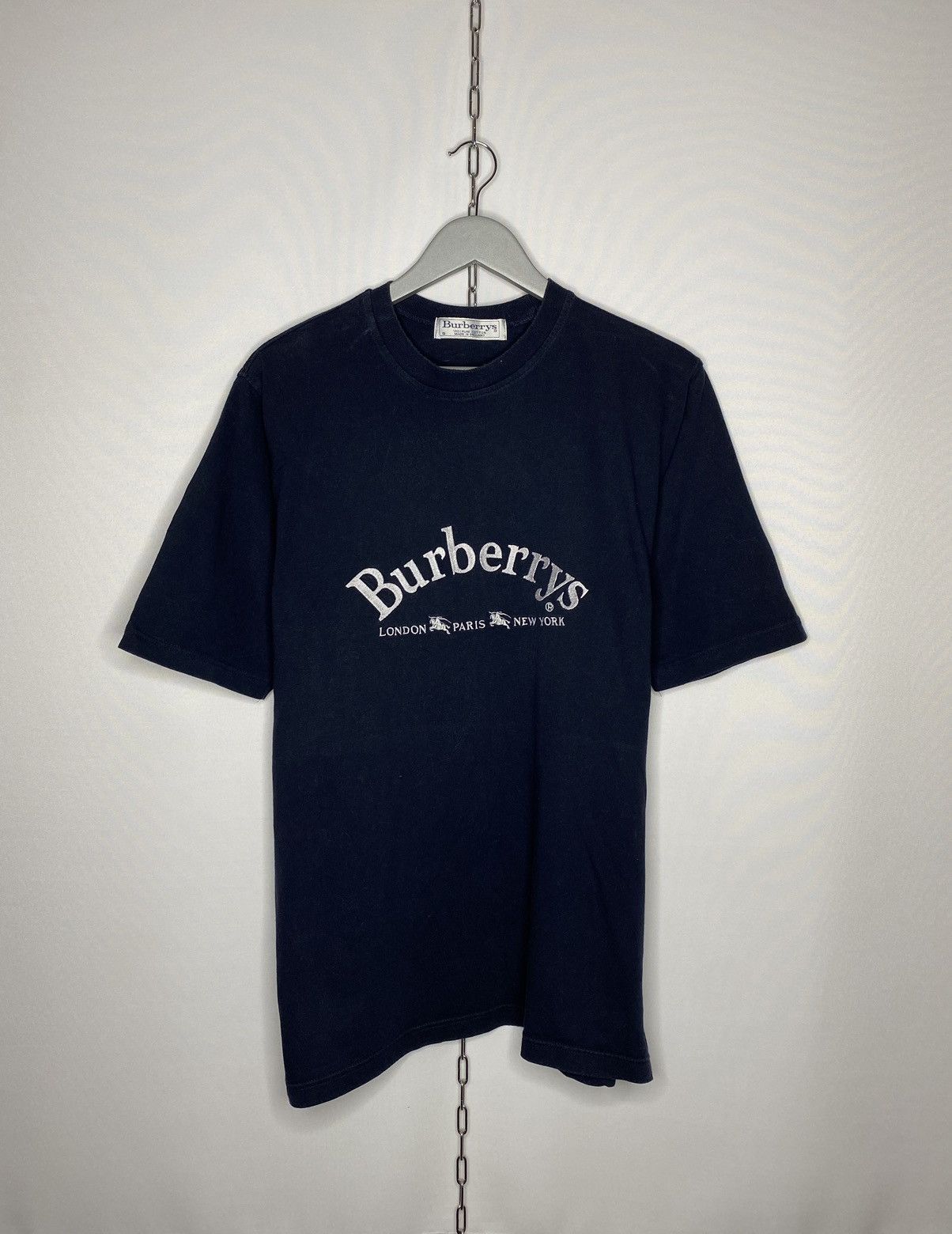 Vintage Vintage Burberry s London Big Logo Countries T Shirt Grailed