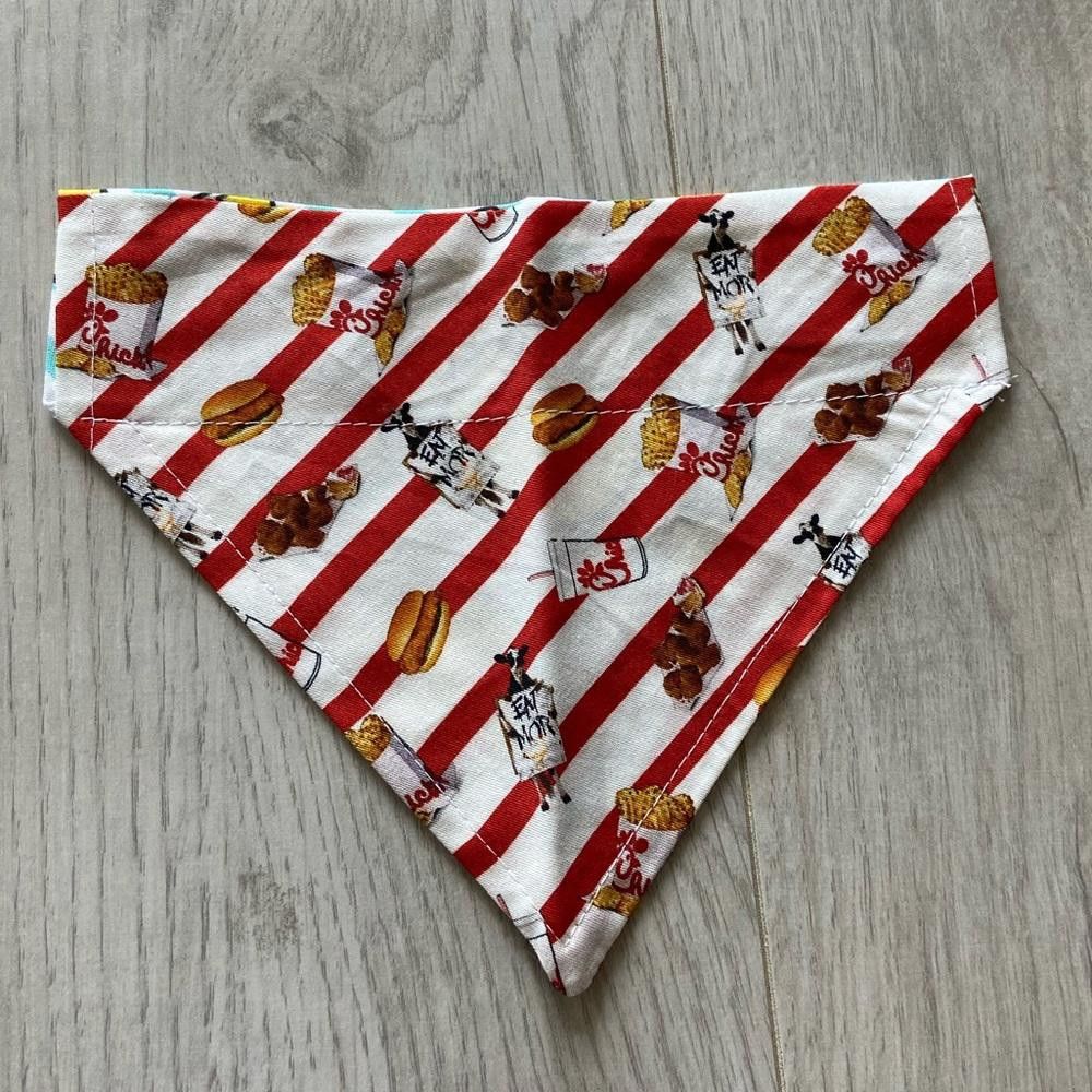 Designer Chickfila and Lemonade Dog Bandana Size ONE SIZE - 1 Thumbnail