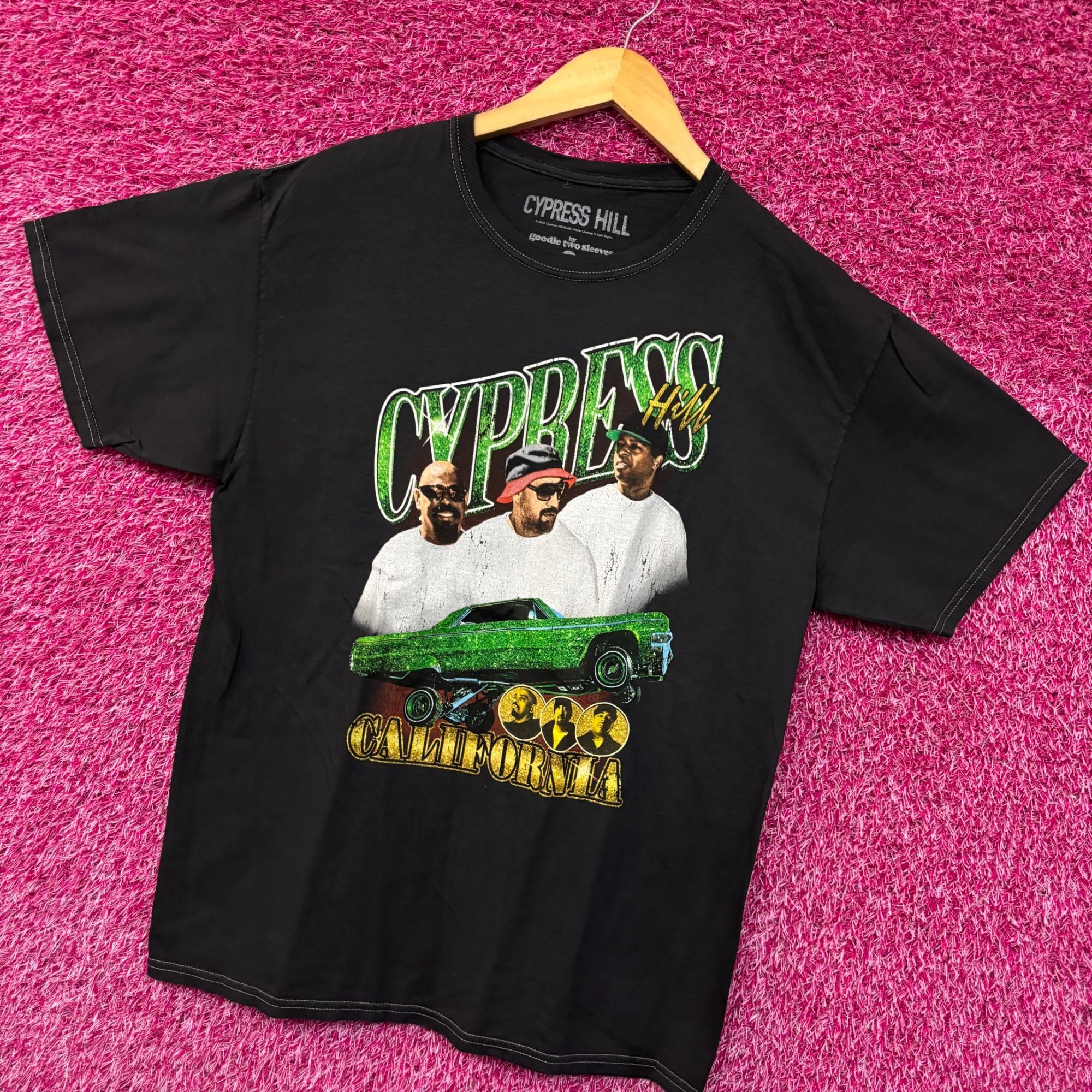 Rap Tees Cypress Hill Emerald Low Rider California Rap Trio Tee Large Size US L / EU 52-54 / 3 - 3 Thumbnail