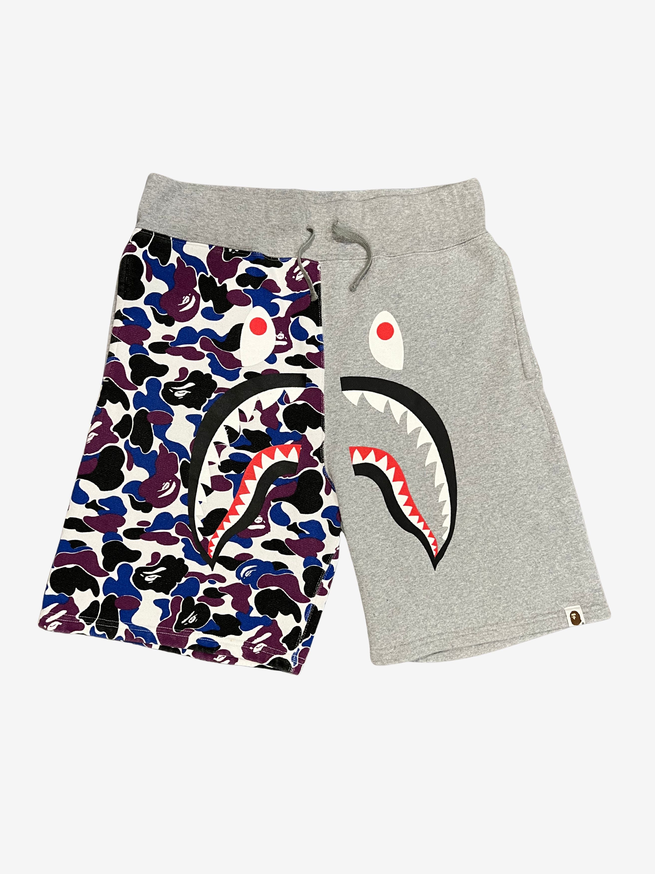 Bape A Bathing Ape Grey Hong Kong Exclusive Shark Shorts Large Size US 34 / EU 50 - 1 Thumbnail