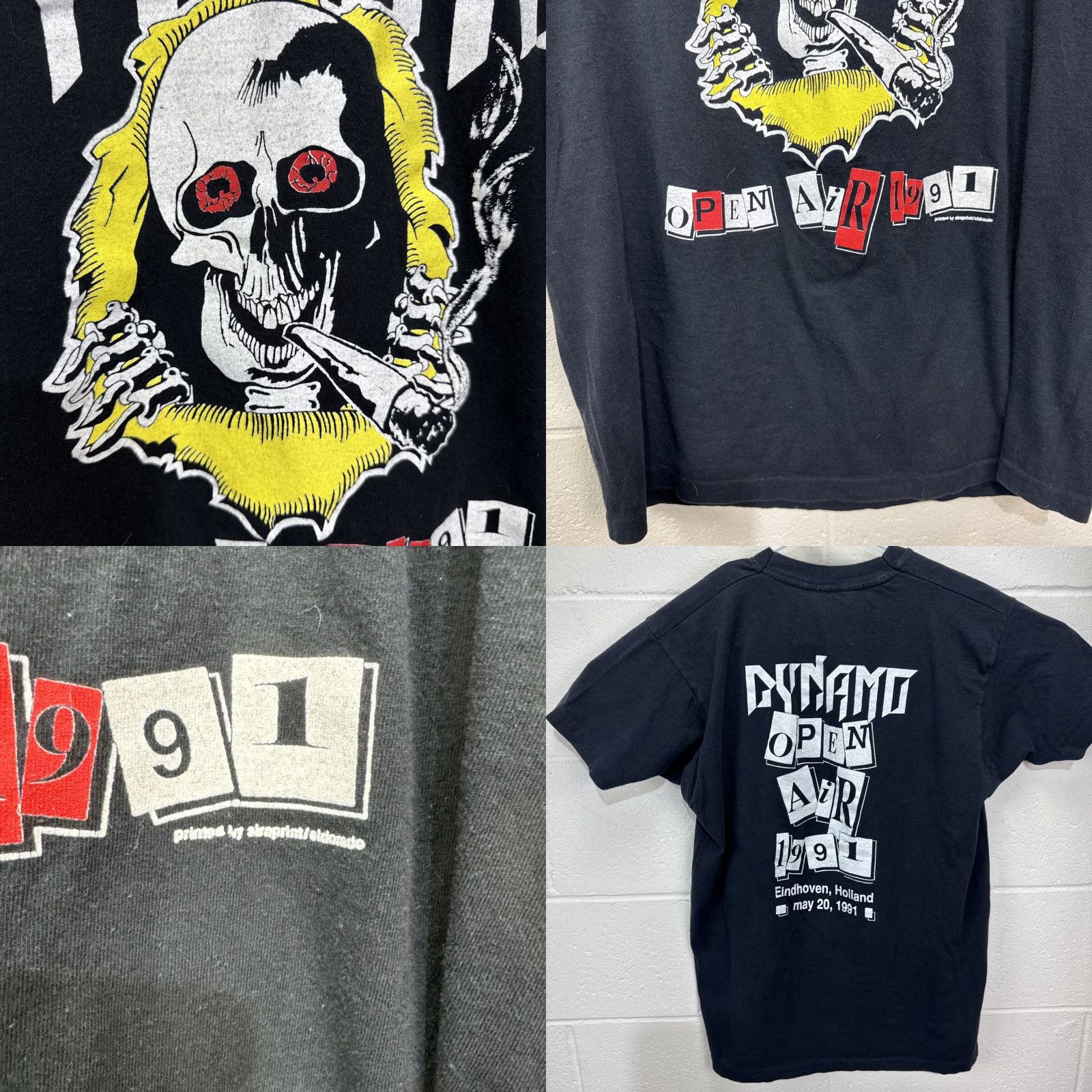 Vintage VINTAGE Unbranded 90s Rock Festival Metal Shirt Large Black Skull Long Sleeve Mens Size US L / EU 52-54 / 3 - 8 Thumbnail