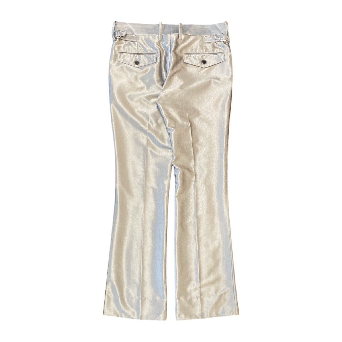Tornado Mart Tornado Mart Silver Braided Flare Pants Size US 30 / EU 46 - 2 Thumbnail