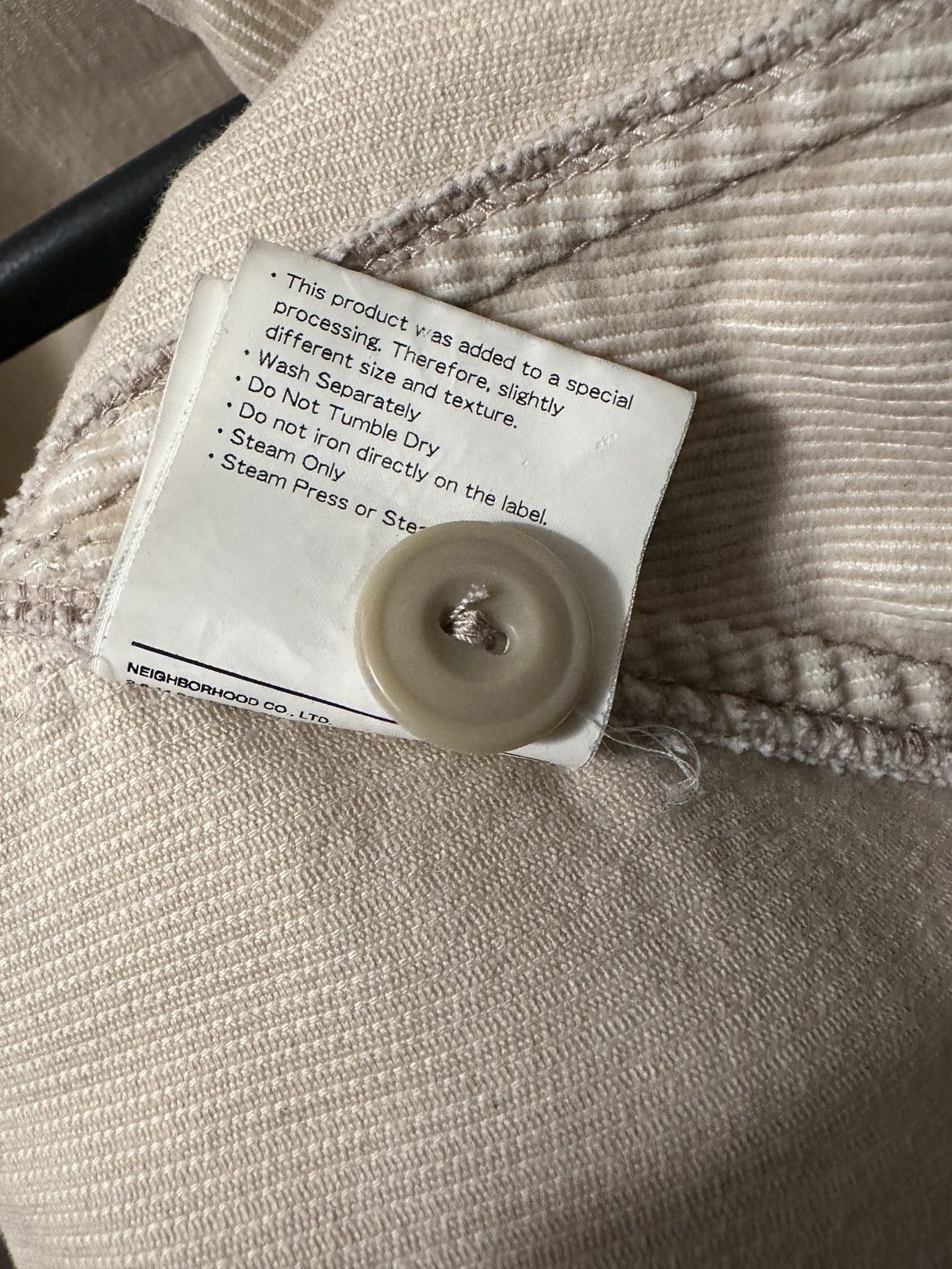 Neighborhood Neighborhood Tokyo Cream Corduroy A-2 Jacket Size Large Size US L / EU 52-54 / 3 - 8 Thumbnail