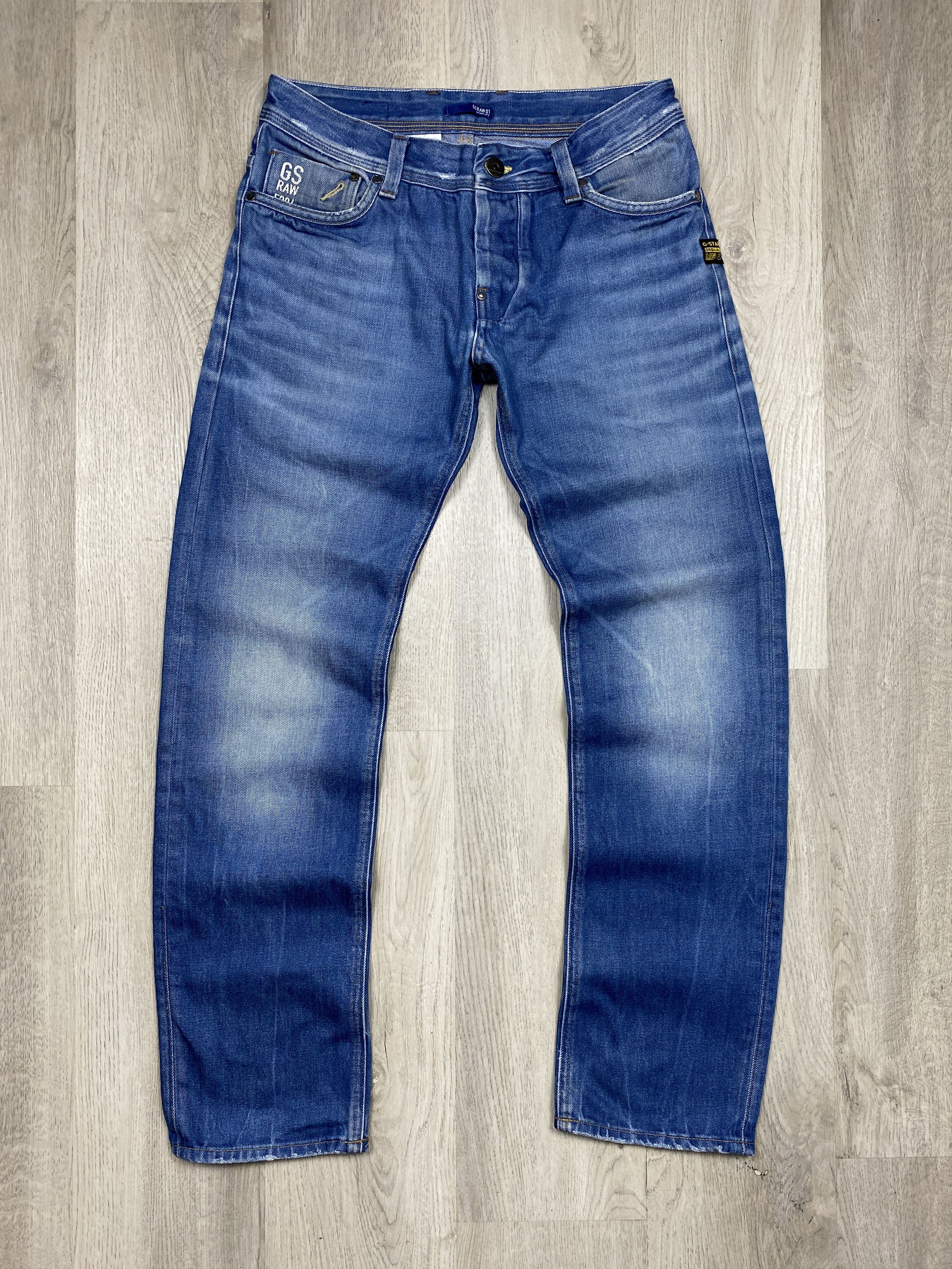 G-Star G Star Raw Mens Attacc Low Straight Denim Pants Jeans Size US 32 / EU 48 - 1 Thumbnail