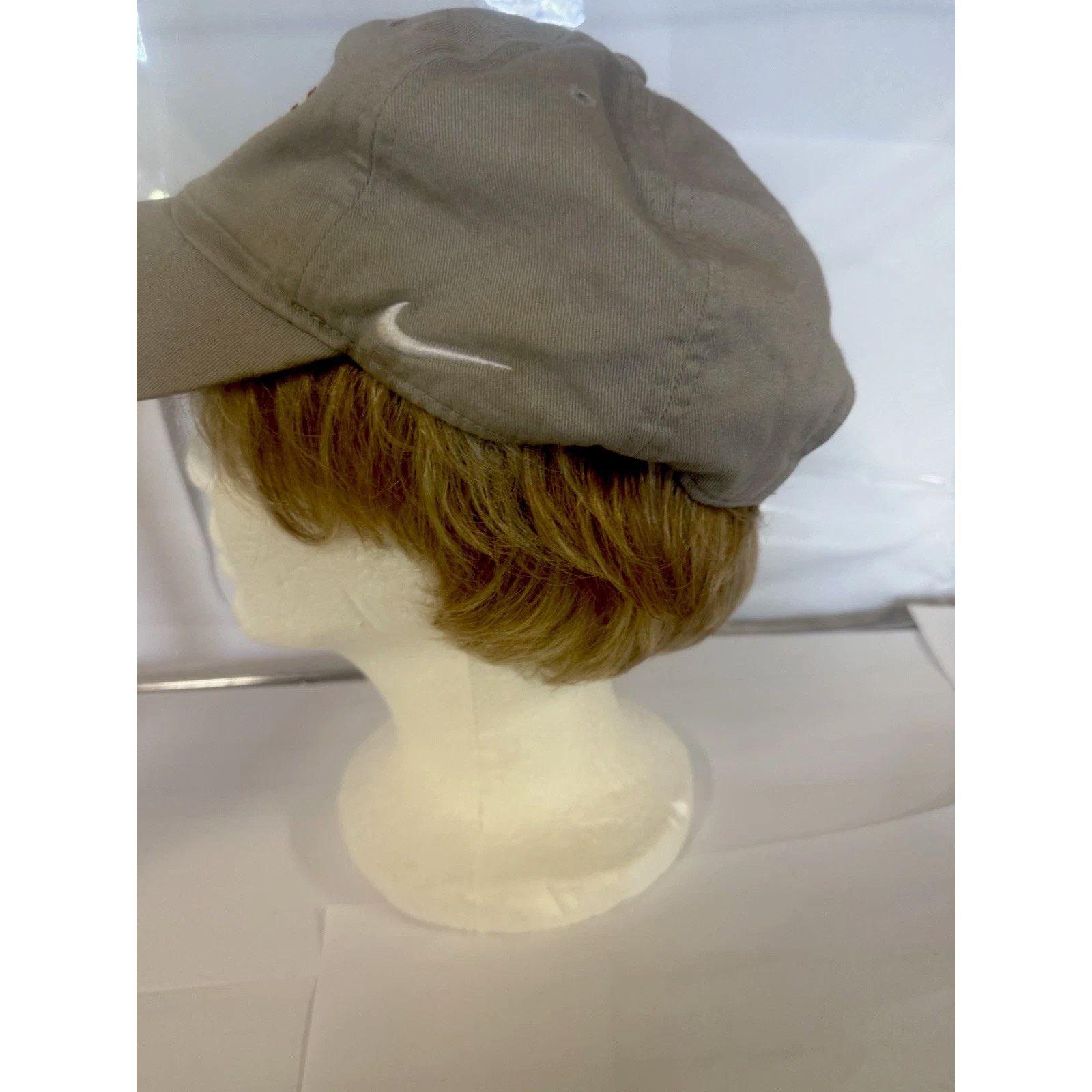 Nike USA Flag Strapback Hat Tan Military Trucker Embroidered Cap Size ONE SIZE - 3 Thumbnail