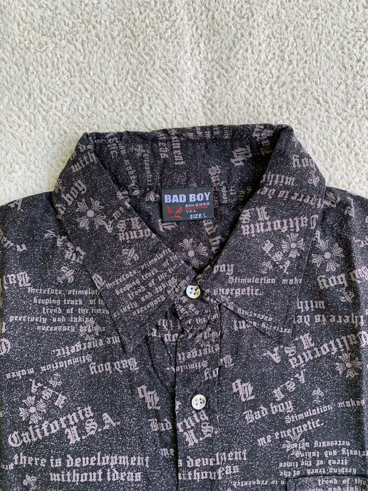 Beauty Beast × If Six Was Nine × Japanese Brand bad boy printed button shirt Size US L / EU 52-54 / 3 - 6 Thumbnail