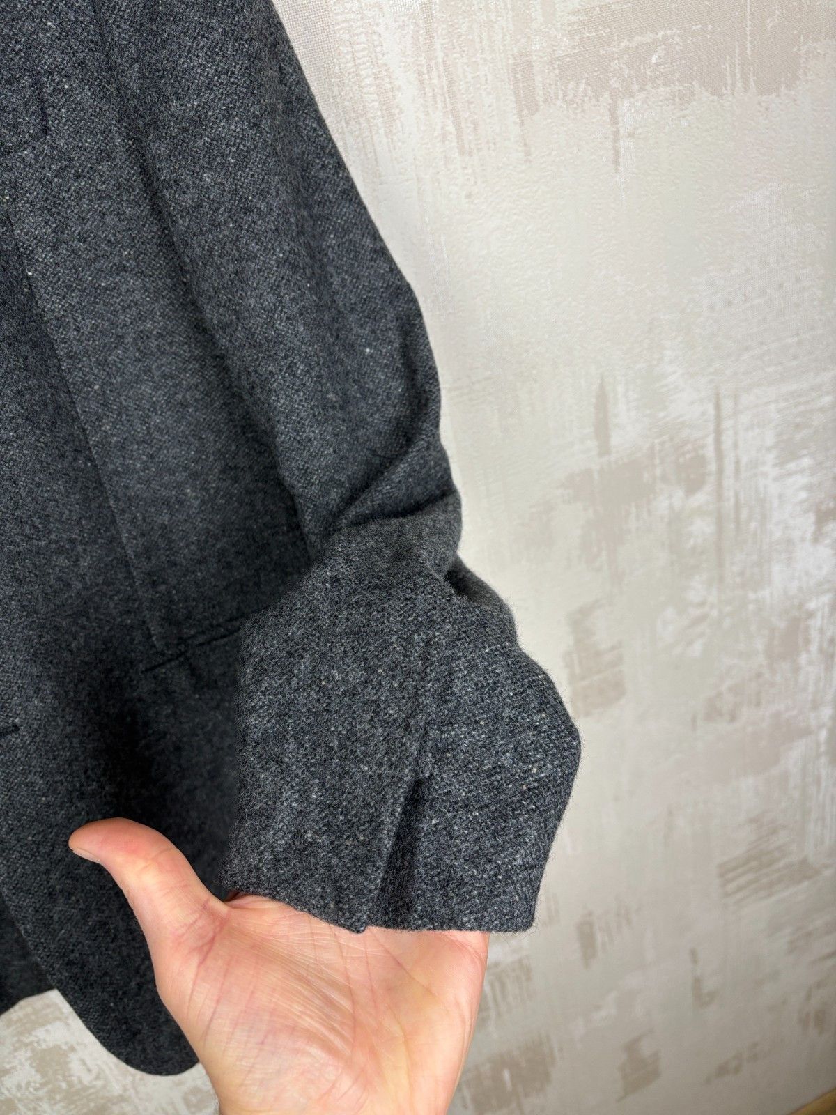Other 7d Collection Twentyfour Wool Melange Grey Blazer Jacket Size 40R - 11 Thumbnail