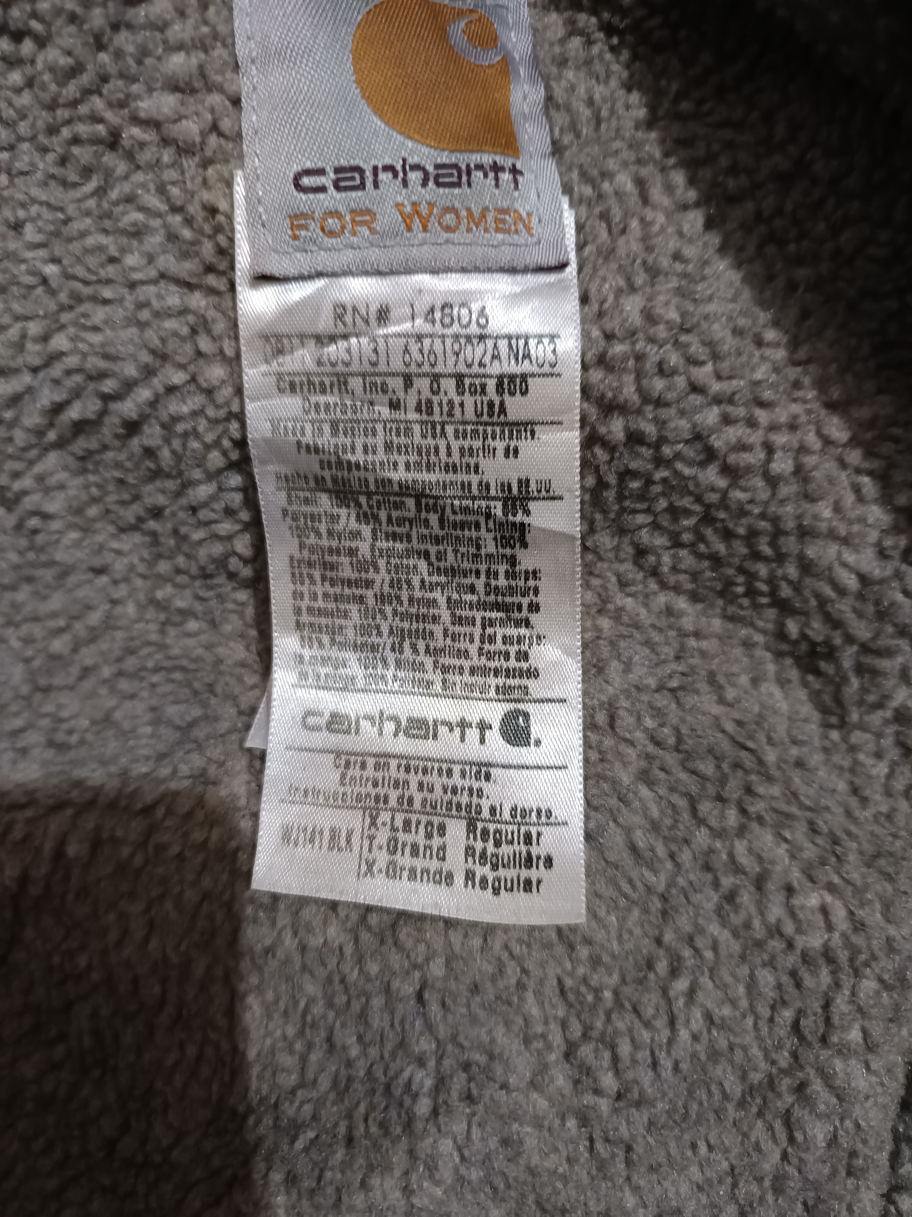 Carhartt × Vintage Vintage Carhartt hooded jacket faded black Size XL / US 12-14 / IT 48-50 - 10 Thumbnail