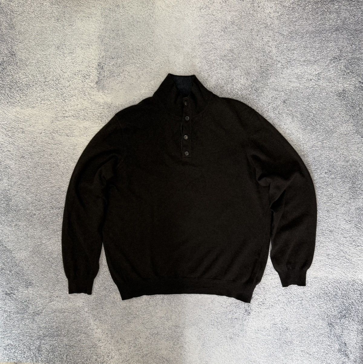 Hackett Hackett London Mayfair Merino Cashmere Sweater Patch Men XXL Size US XXL / EU 58 / 5 - 3 Thumbnail