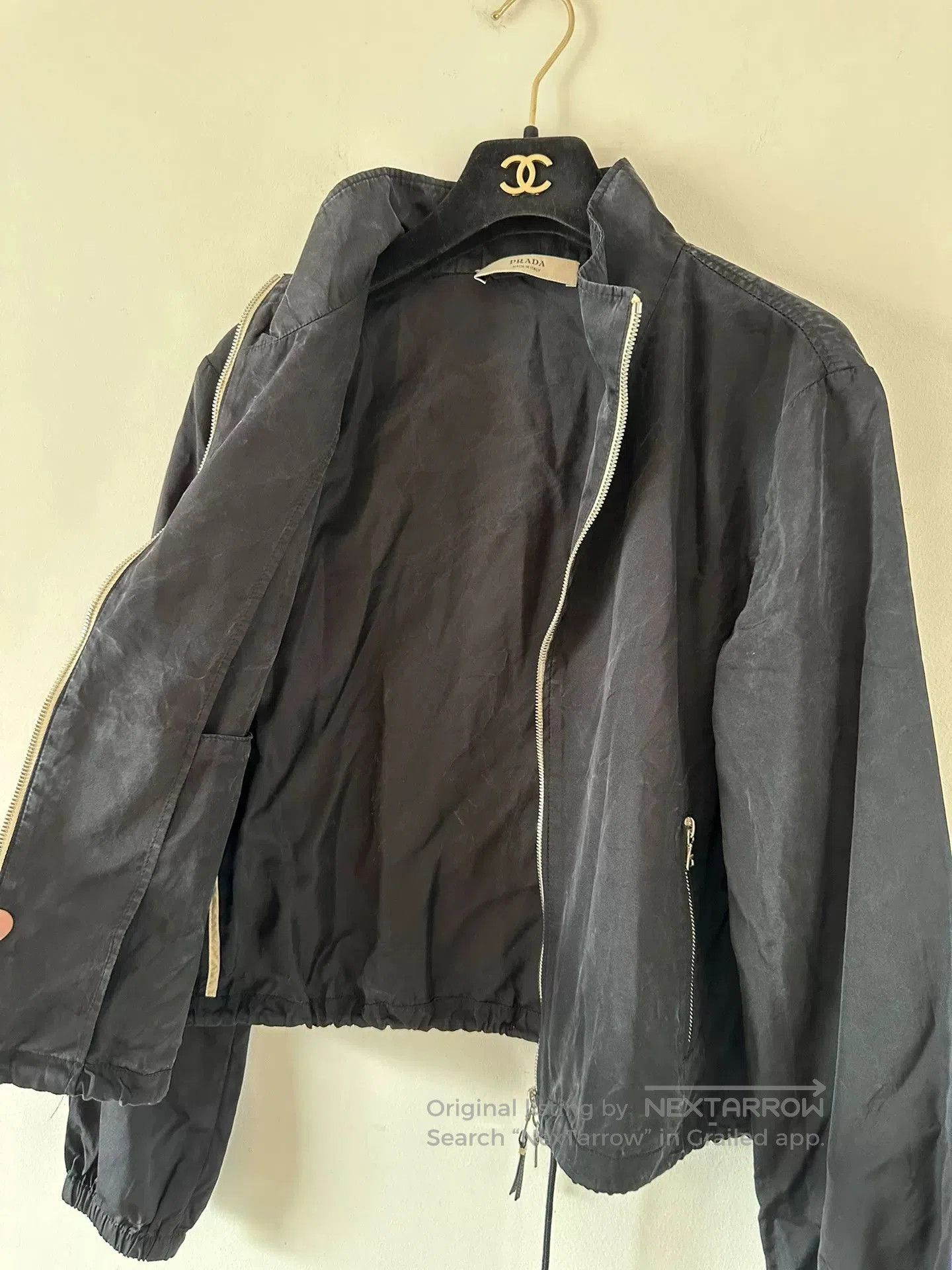 Prada Prada Women's Black Zip Jacket. Size M / US 6-8 / IT 42-44 - 3 Thumbnail