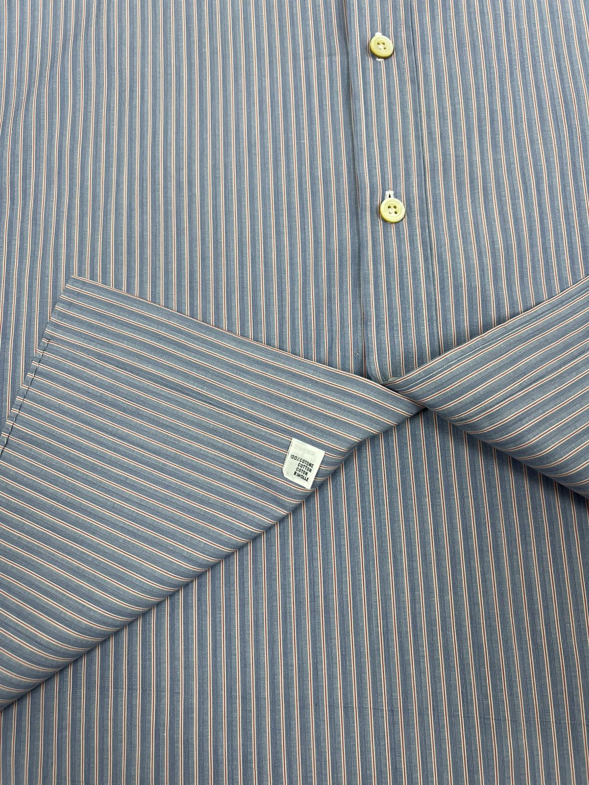 Kiton Kiton Napoli Dress Shirt Cotton Blue Size US L / EU 52-54 / 3 - 11 Thumbnail