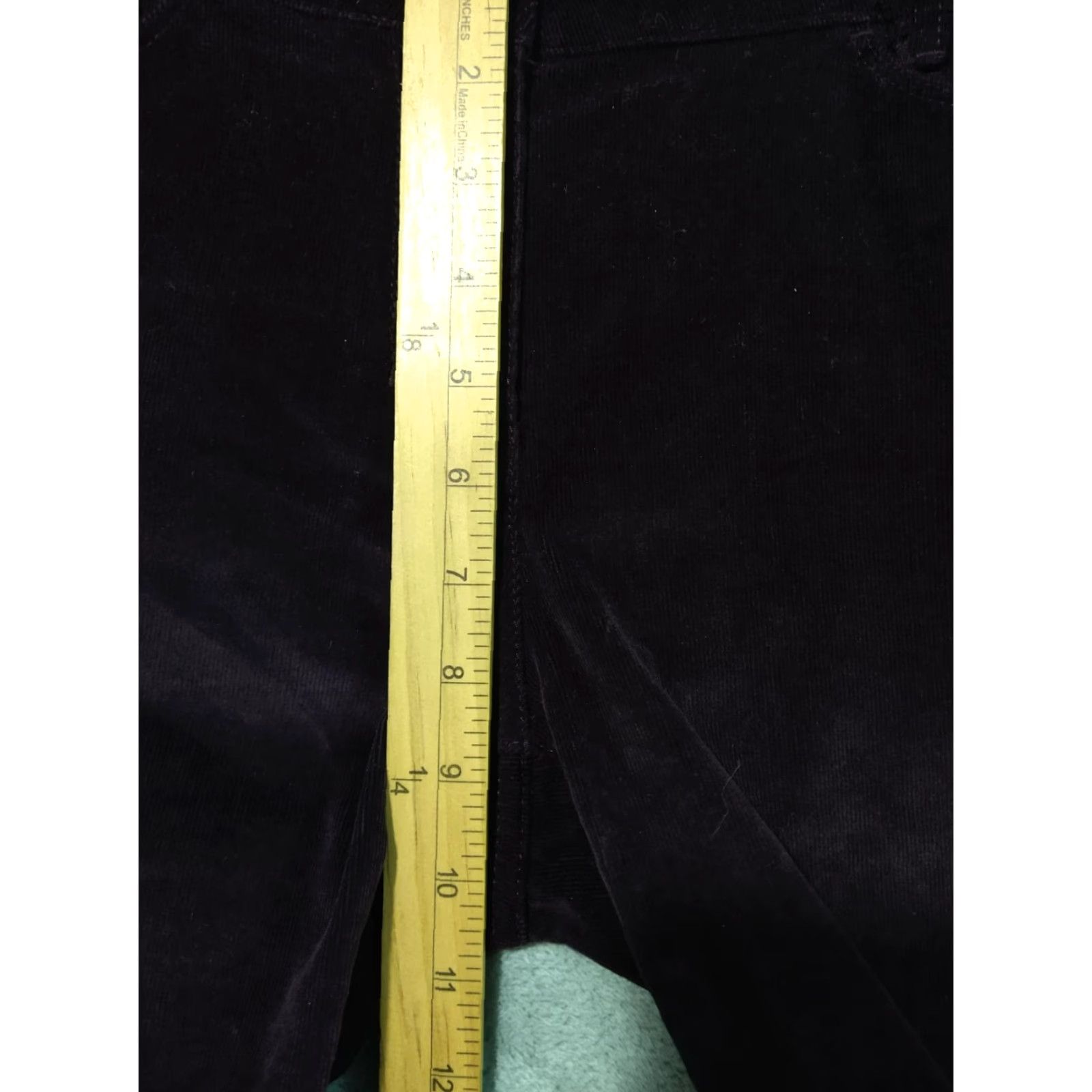 J. Jill J Jill Pants Slim Straight Leg 8P Petite Red Corduroy Mid Rise Stretch Womens Size 30" / US 8 / IT 44 - 4 Thumbnail