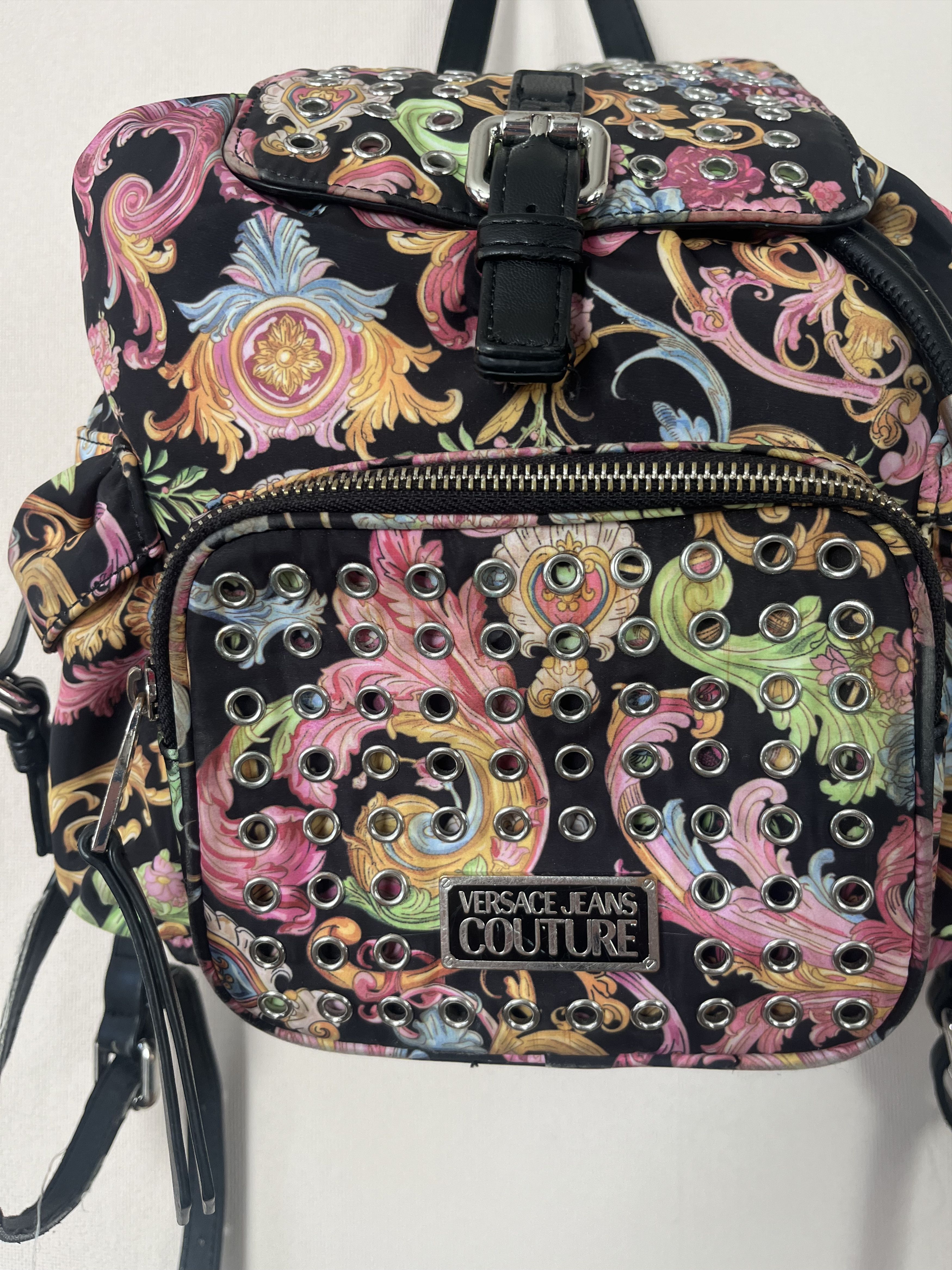Versace Jeans Couture VERSACE JEANS COUTURE Flap Backpack Multicolor Logo Size ONE SIZE - 2 Thumbnail