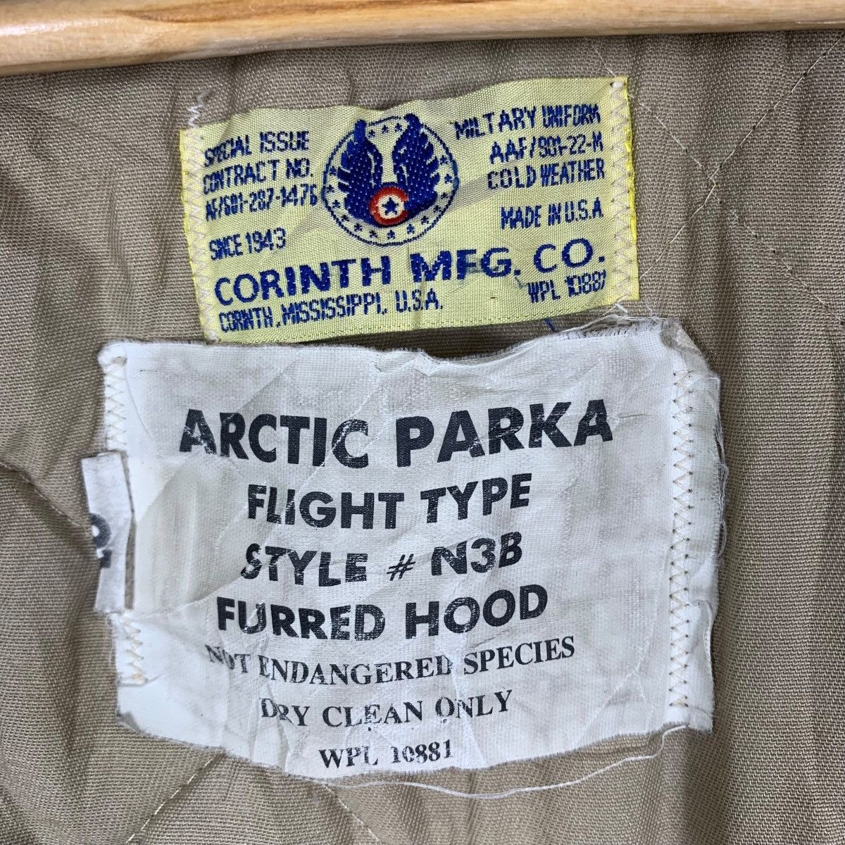 Vintage Vintage 80s CORINTH MFG CO Arctic Parka Flight Hooded Jacket Size US XL / EU 56 / 4 - 7 Thumbnail