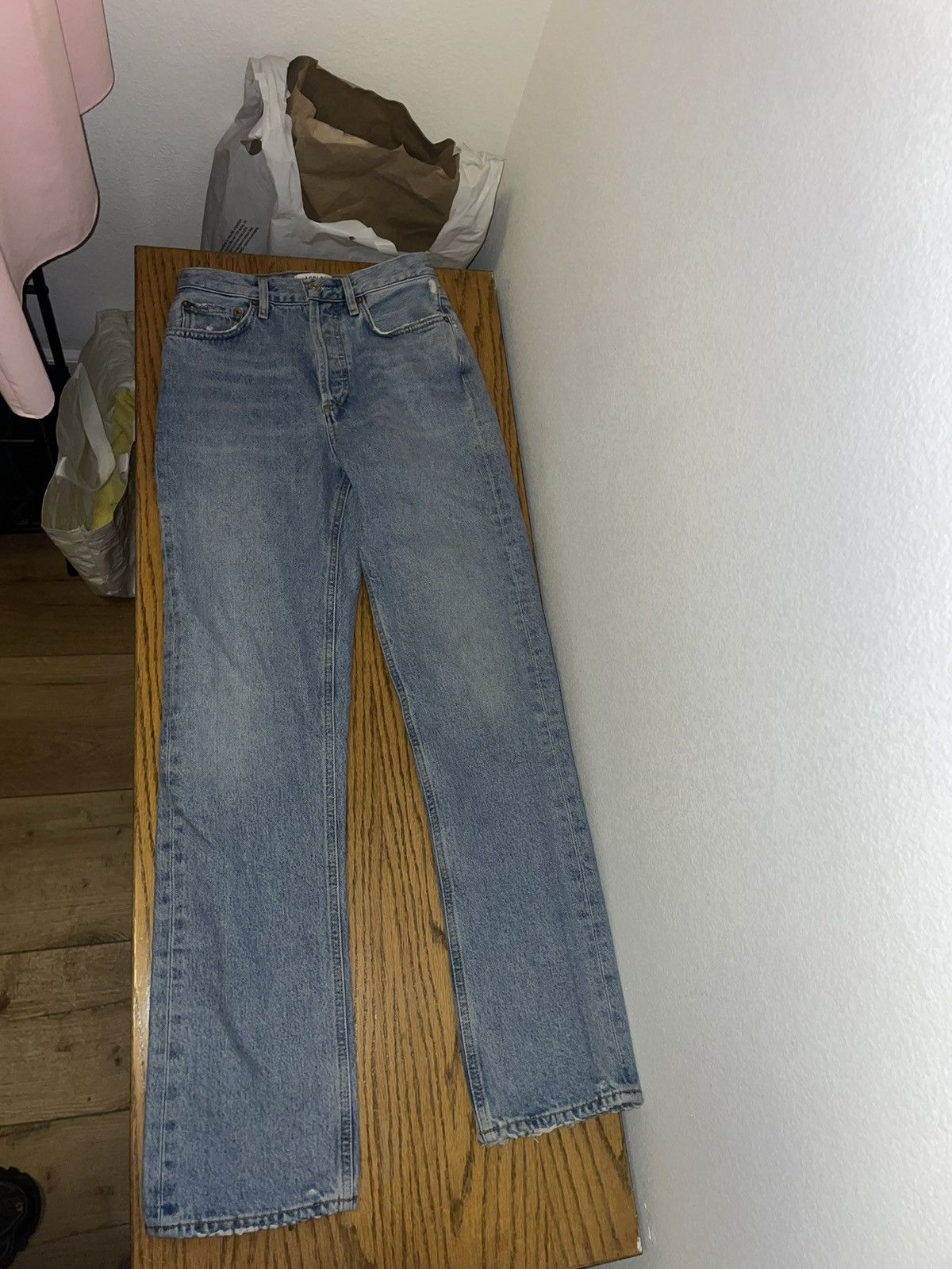 image of Agolde Denim Jeans in Blue, Women's (Size 23)