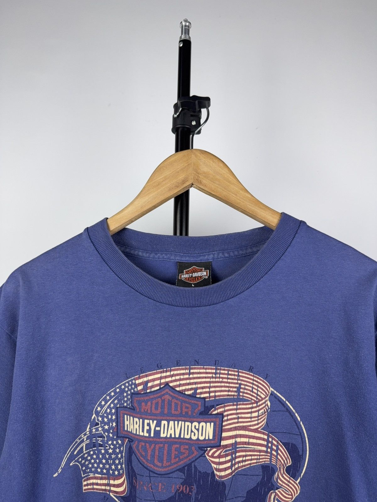Harley Davidson × Vintage Vintage 2001 Harley Davidson Florida USA print y2k T shirt Size US L / EU 52-54 / 3 - 2 Thumbnail