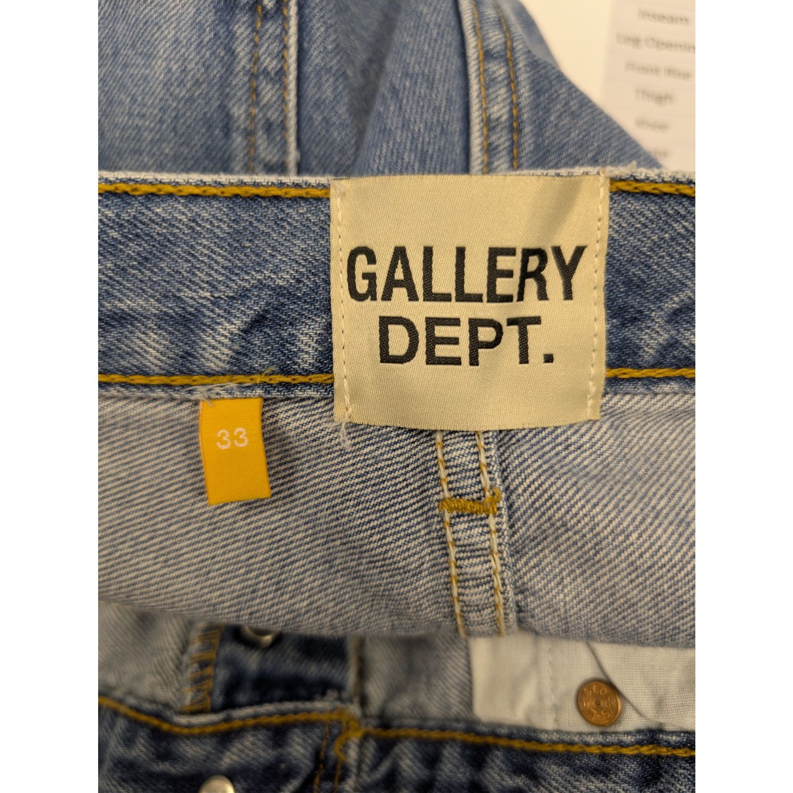 Gallery Dept. o1rshd1 5001 Denim Jeans in Blue Size US 33 - 17 Thumbnail