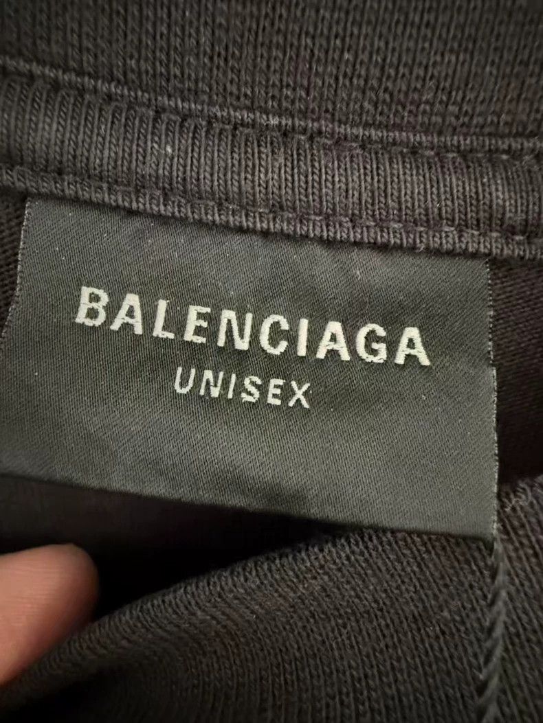 Balenciaga Balenciaga Burned Fuzzy Cola Short Sleeve Size US M / EU 48-50 / 2 - 3 Thumbnail