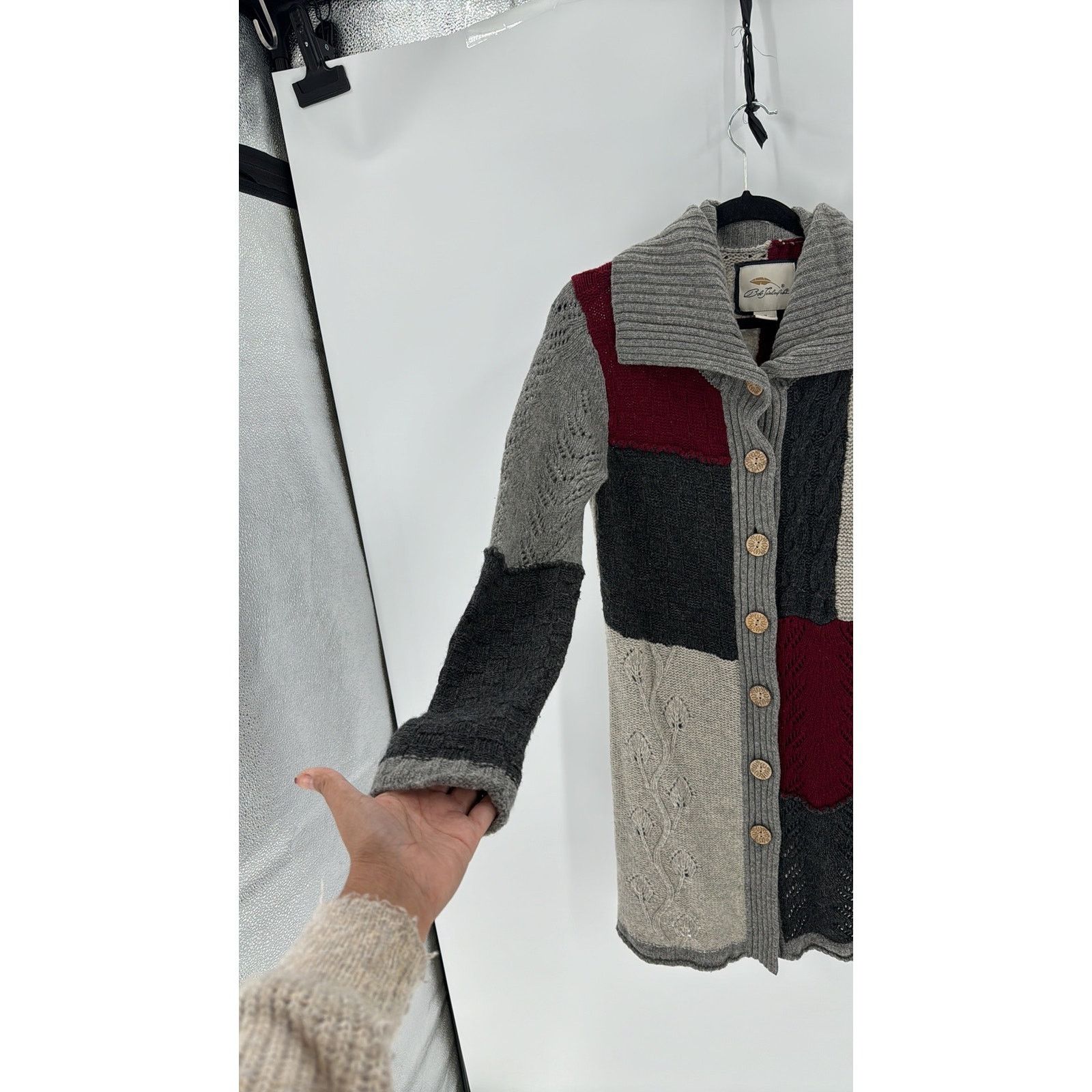 Other Bob Limley AKA wool longline cardigan lagenlook quirky artsy Size M / US 6-8 / IT 42-44 - 4 Thumbnail