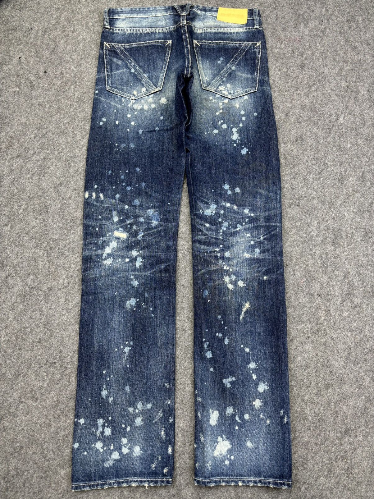 💥Insane Style💥Vanquish Paint Spltter Distressed Denim F707