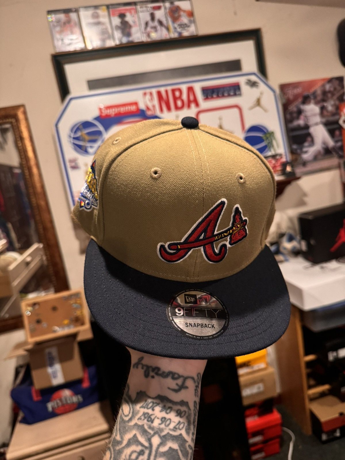 New Era New era 9fifty Atlanta Braves Size ONE SIZE - 1 Thumbnail