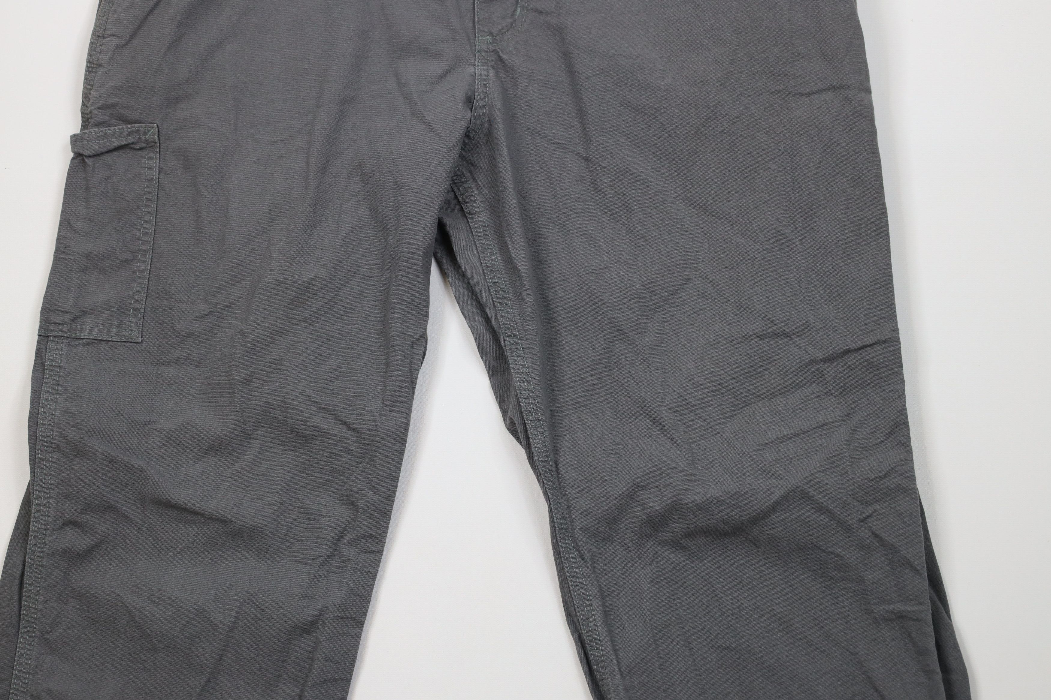 Carhartt Vintage Y2K Carhartt Spell Canvas Wide Leg Dungaree Pants Size US 40 / EU 56 - 3 Thumbnail