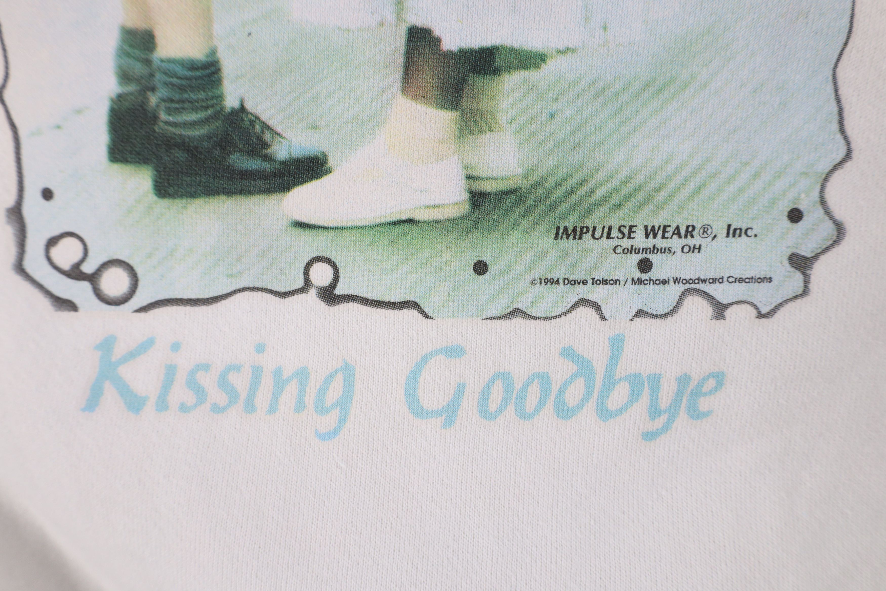 Vintage Vintage 90s Streetwear Kidding Goodbye Kids War Sweatshirt Size XL / US 12-14 / IT 48-50 - 6 Thumbnail