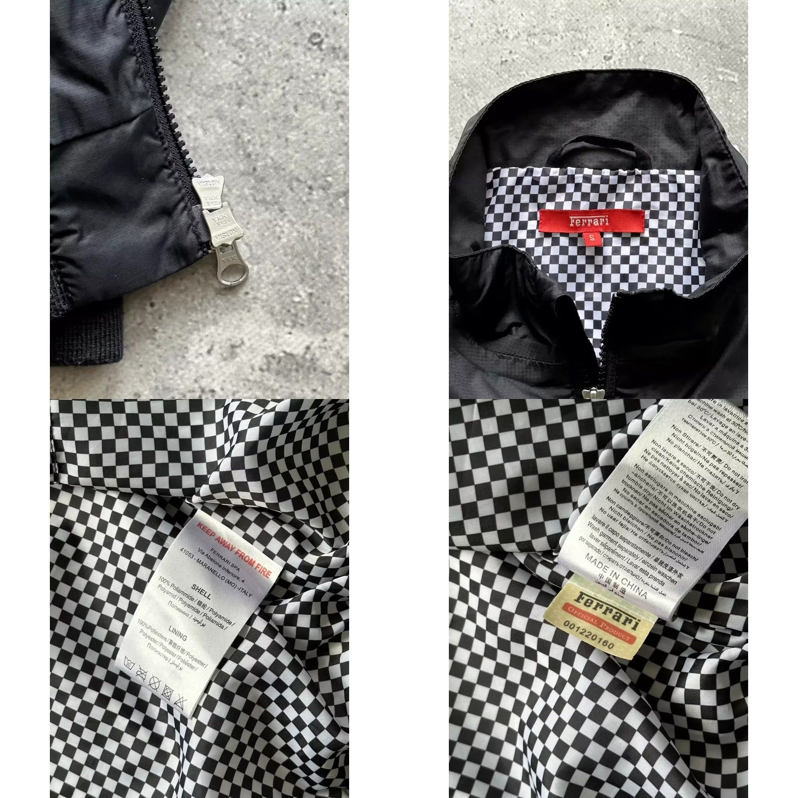 Ferrari VINTAGE Ferrari Scuderia Formula-1 Racing Nylon Jacket Mens S Black Windbreaker Racing Full Zip Size US S / EU 44-46 / 1 - 8 Thumbnail