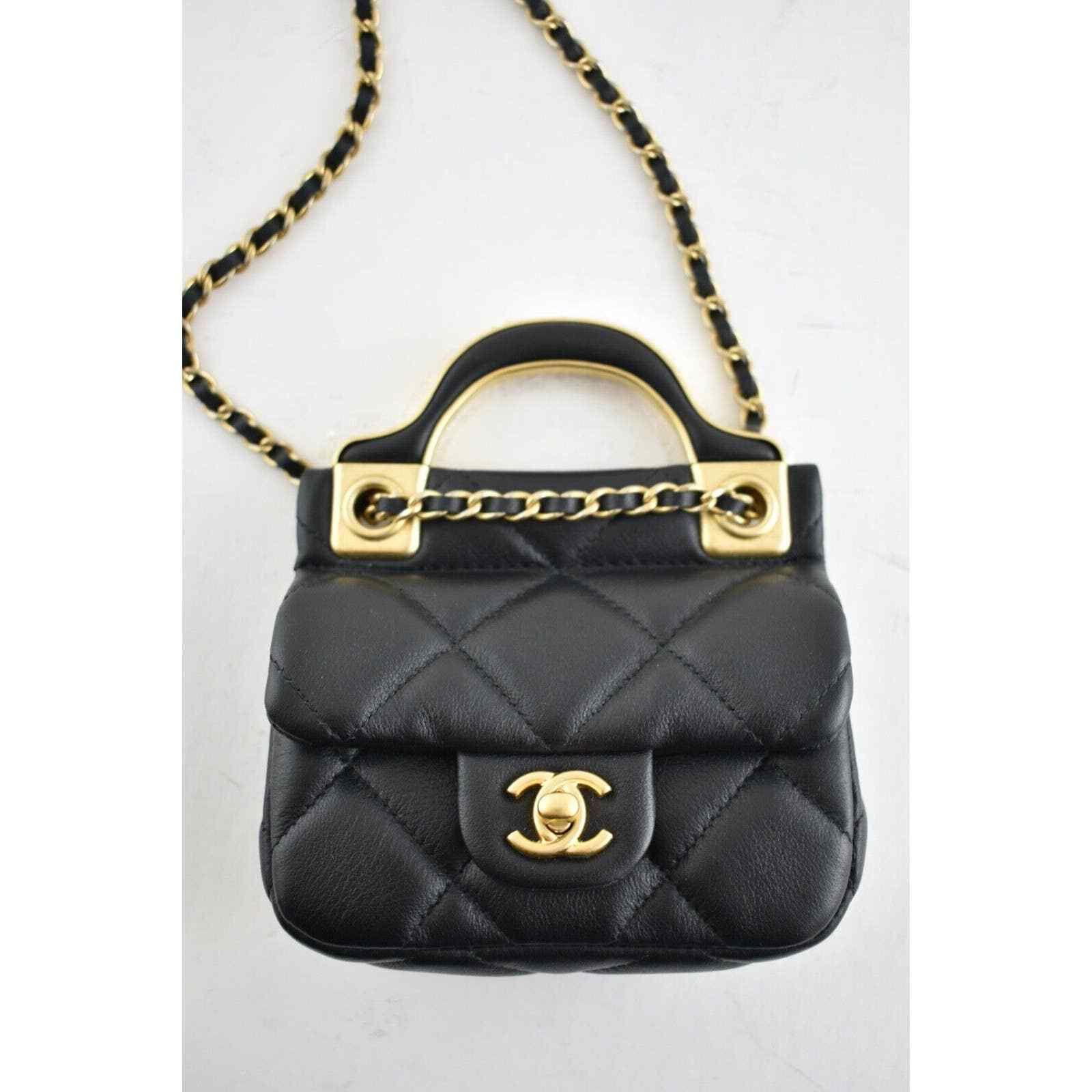 Chanel Chanel With Chain Handle Shoulder Crossbody Bag Size ONE SIZE - 6 Thumbnail