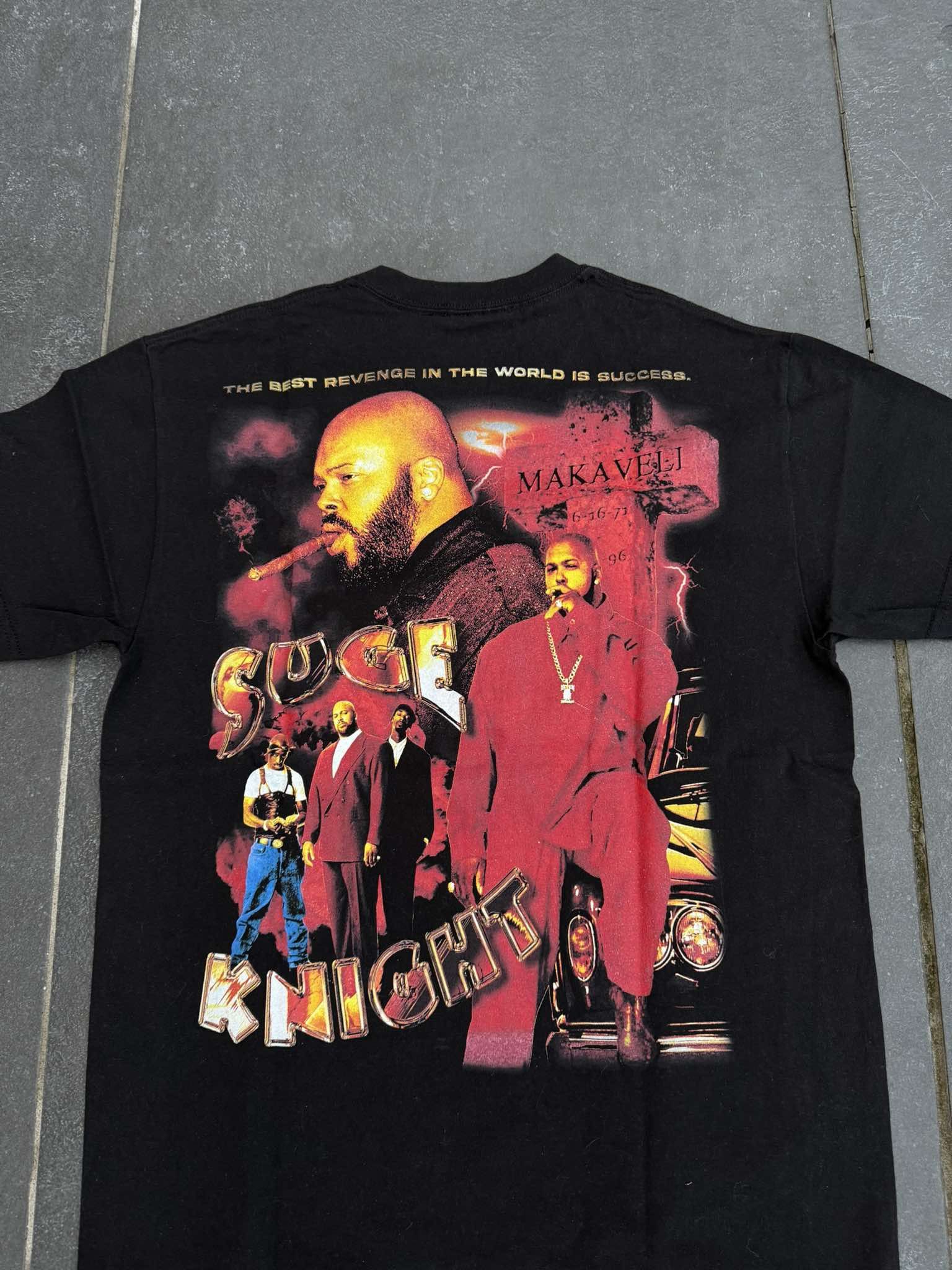 Vintage DBruze Suge Knight 2Pac Death Row Records T Shirt Size US L / EU 52-54 / 3 - 3 Thumbnail