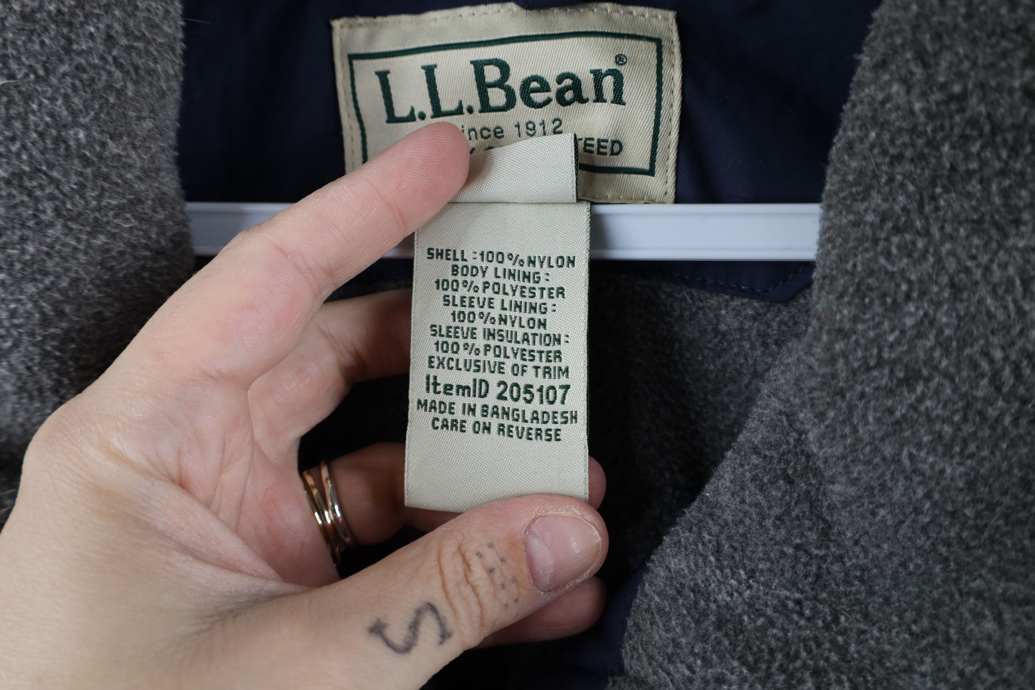 L.L. Bean × Vintage Vintage LL Bean Fleece Lined Full Zip Bomber Jacket Blue Size US M / EU 48-50 / 2 - 8 Thumbnail