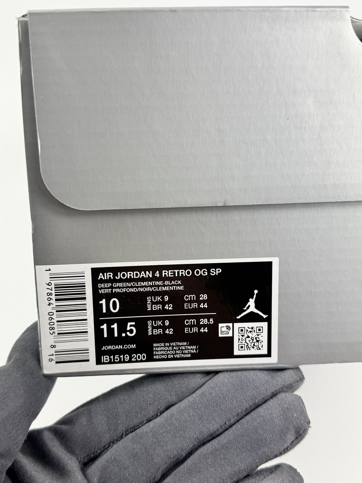 Nike AIR JORDAN 4 RETRO OG SNEAKERS Size US 10 / EU 43 - 18 Thumbnail