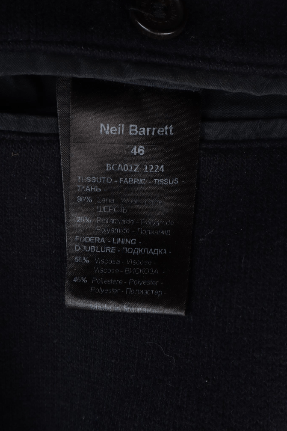 Neil Barrett Neil Barrett Skinny Fit Wool Coat Size S Size US S / EU 44-46 / 1 - 5 Thumbnail