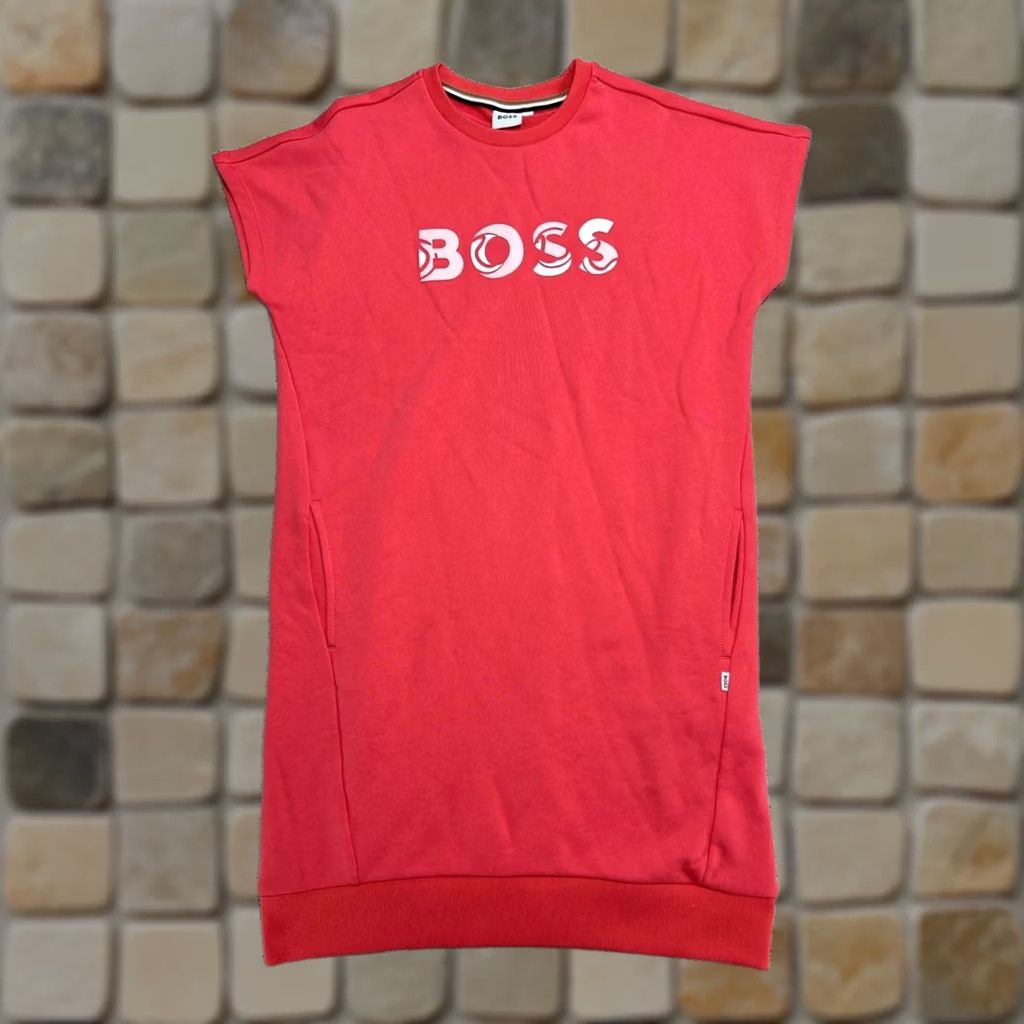 Vintage Hugo Boss Shirt Dress Womens Small Pink Pullover Casual Knit Midi A-Line, Sheath, Shirt Dress Mens Womens Boys Girls Size S / US 4 / IT 40 - 1 Thumbnail