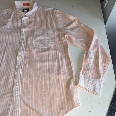 St. Johns Bay ST JOHN'S BAY Peach 2 tone stripe comfort stretch button fro Size US L / EU 52-54 / 3 - 6 Thumbnail