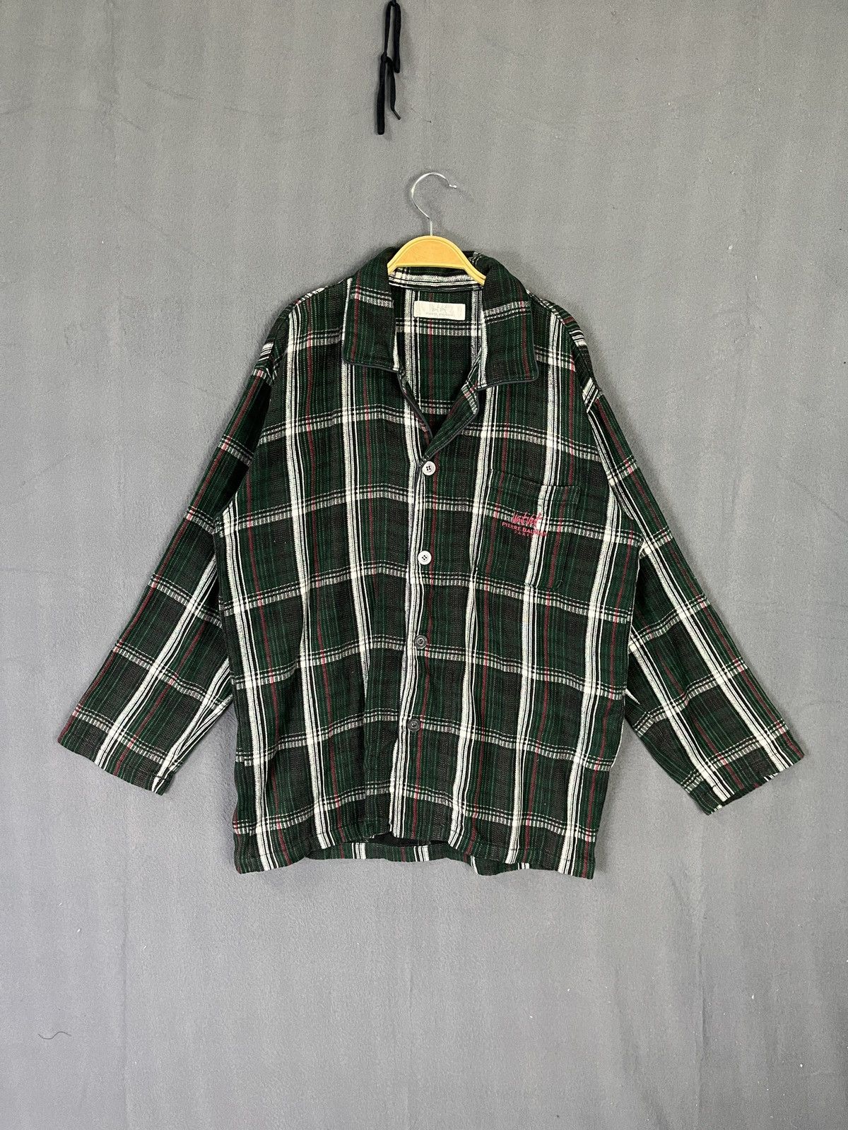 Pierre Balmain × Vintage Vent Vert Pierre Balmain Paris Plaid Shirt Size US M / EU 48-50 / 2 - 1 Thumbnail