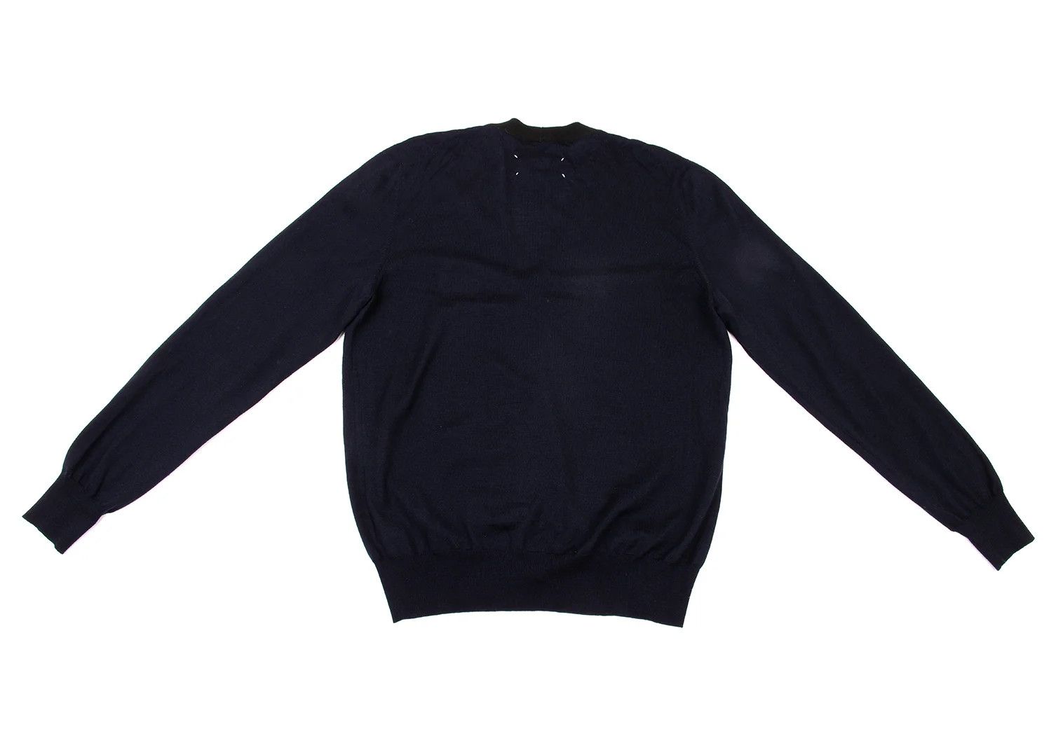 Maison Margiela Wool Cotton Knit Cardigan in Navy, Size XL Size US XL / EU 56 / 4 - 9 Thumbnail