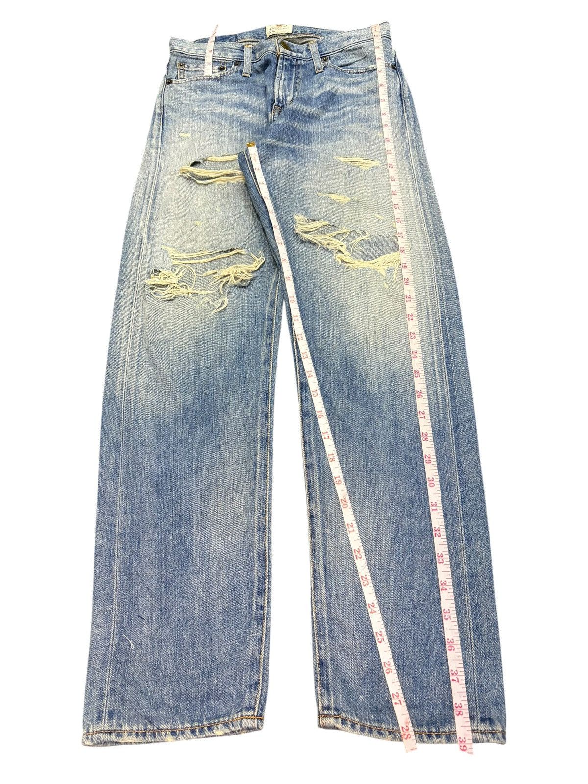 Edwin Vintage Ungrid Selvedge Distressed Jeans Size 27" / US 4 / IT 40 - 7 Thumbnail