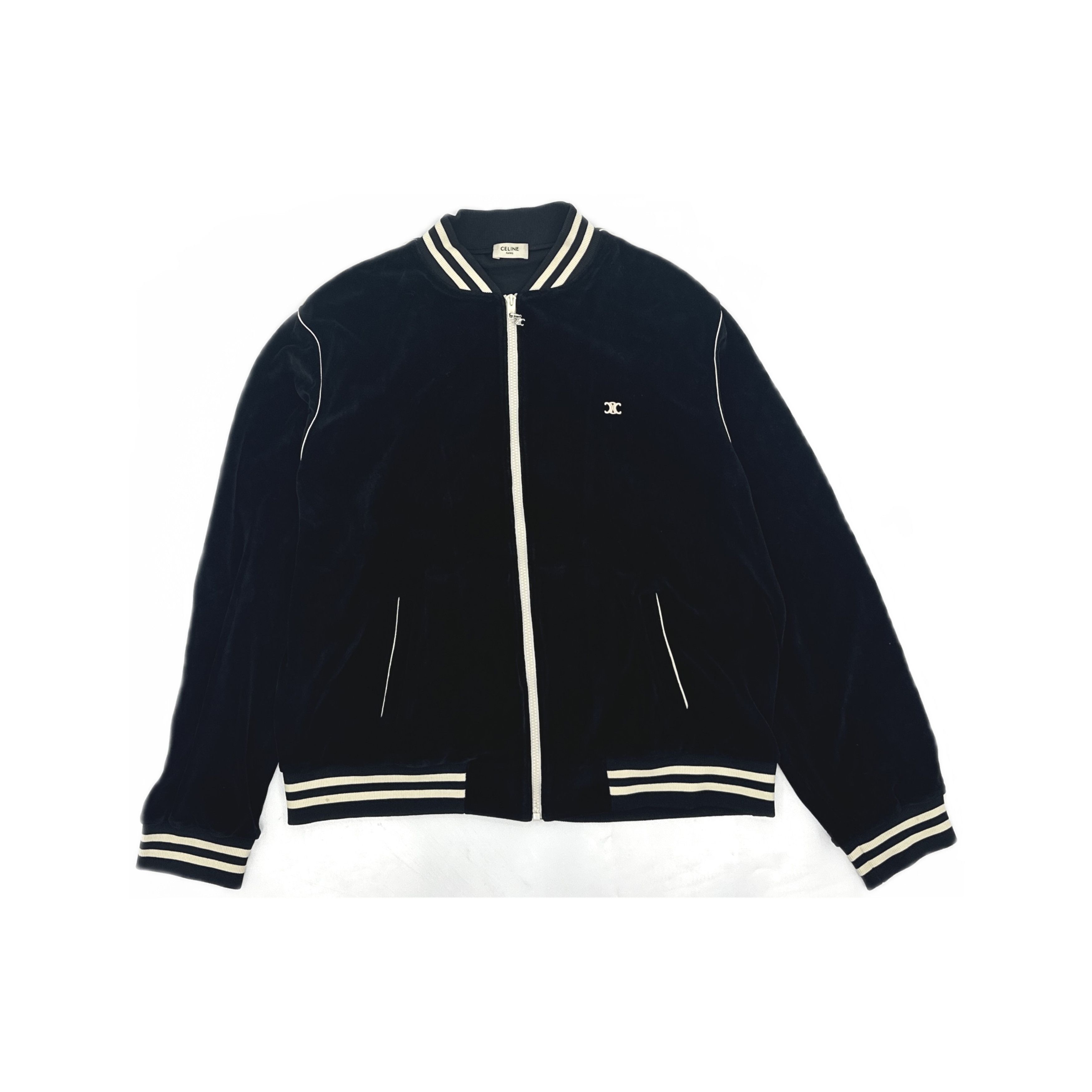 Celine Celine Triomphe Logo Velvet Jacket Size XL Size US XL / EU 56 / 4 - 1 Thumbnail